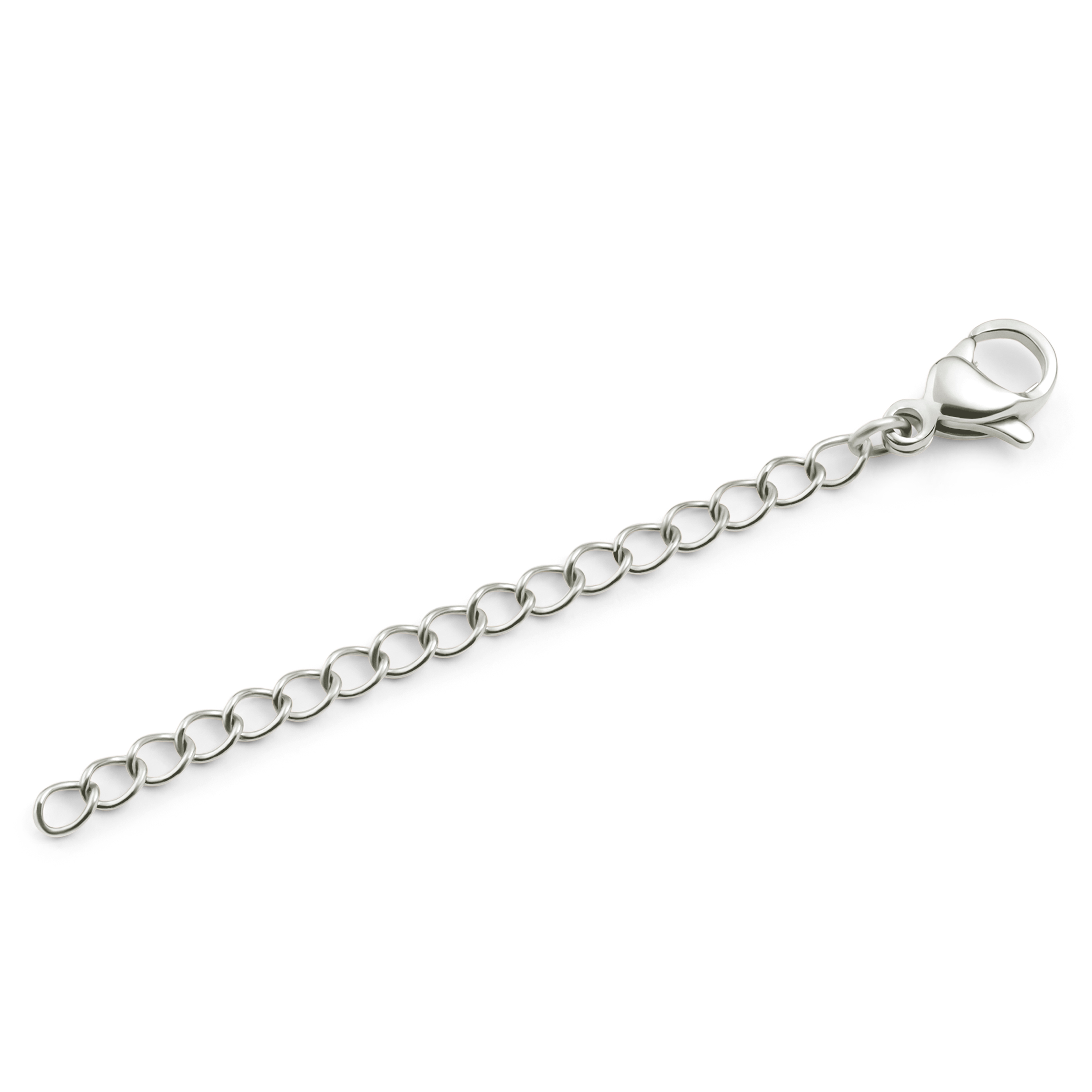 Aproces pagarinātājs no 304L nerūsējošā tērauda sudraba tonī, 5 cm