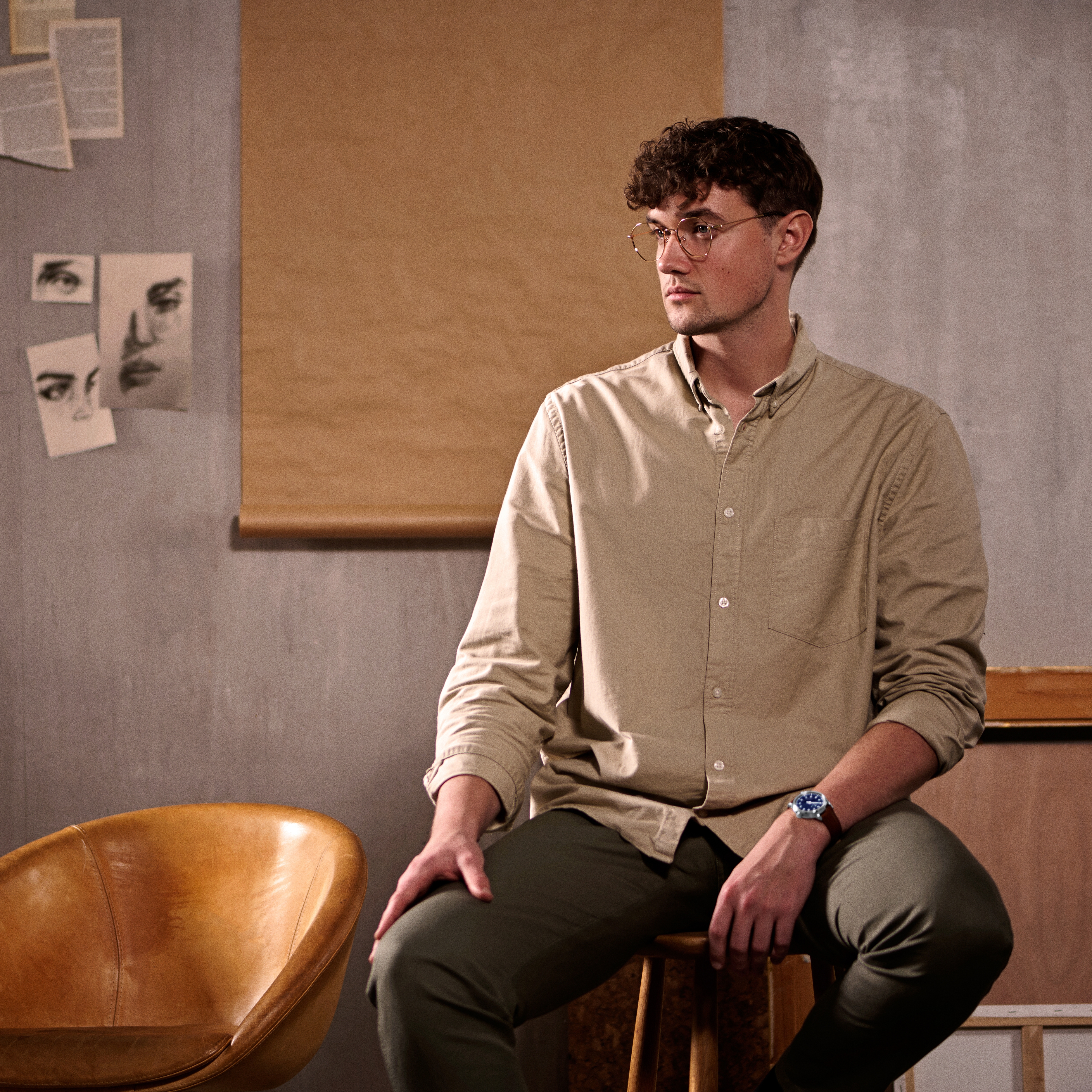 Paz | Blåt Rustfri Stål Enkelt Viser Formelt Ur - 6