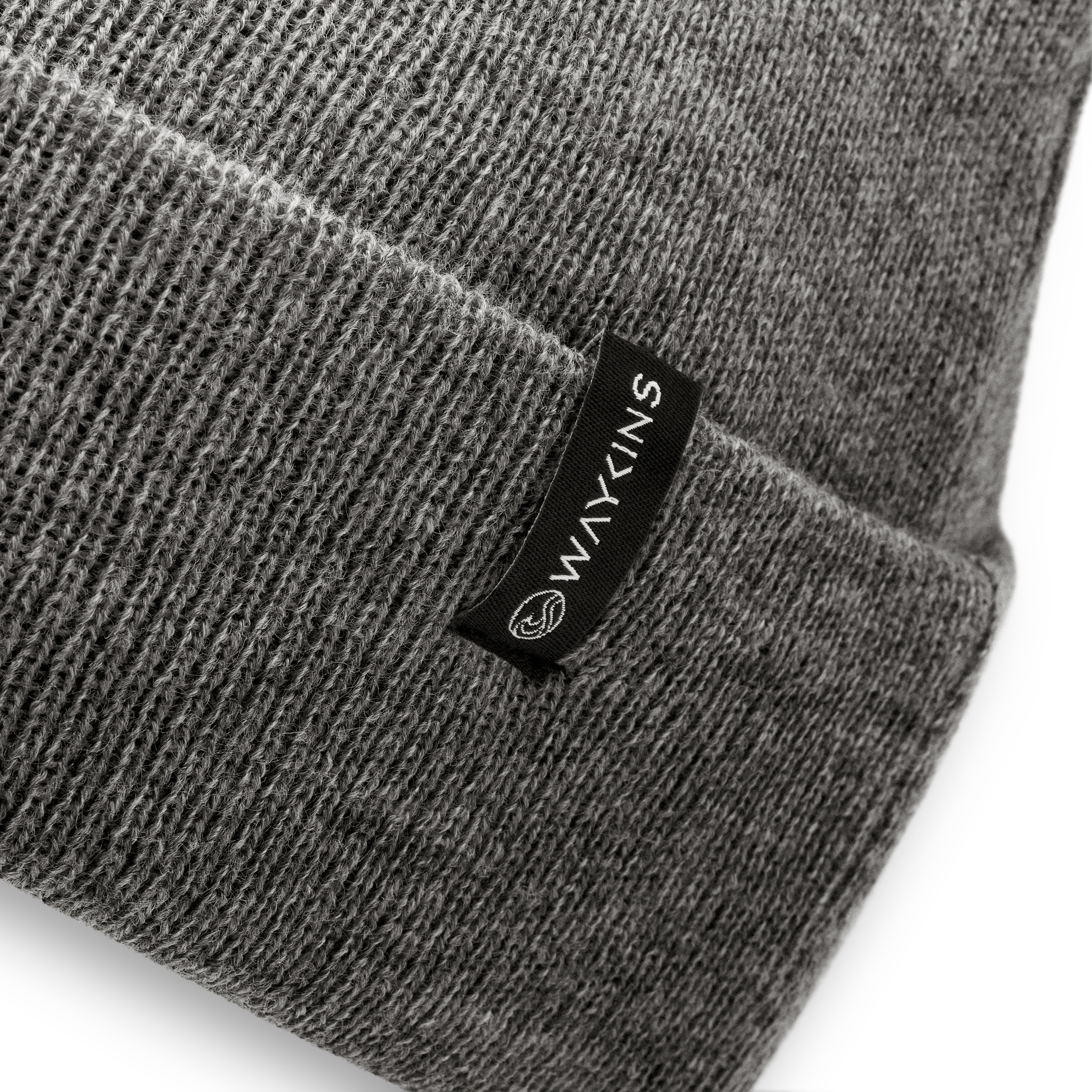 Baltic | Gray Fine Knitted Acrylic Beanie - 3