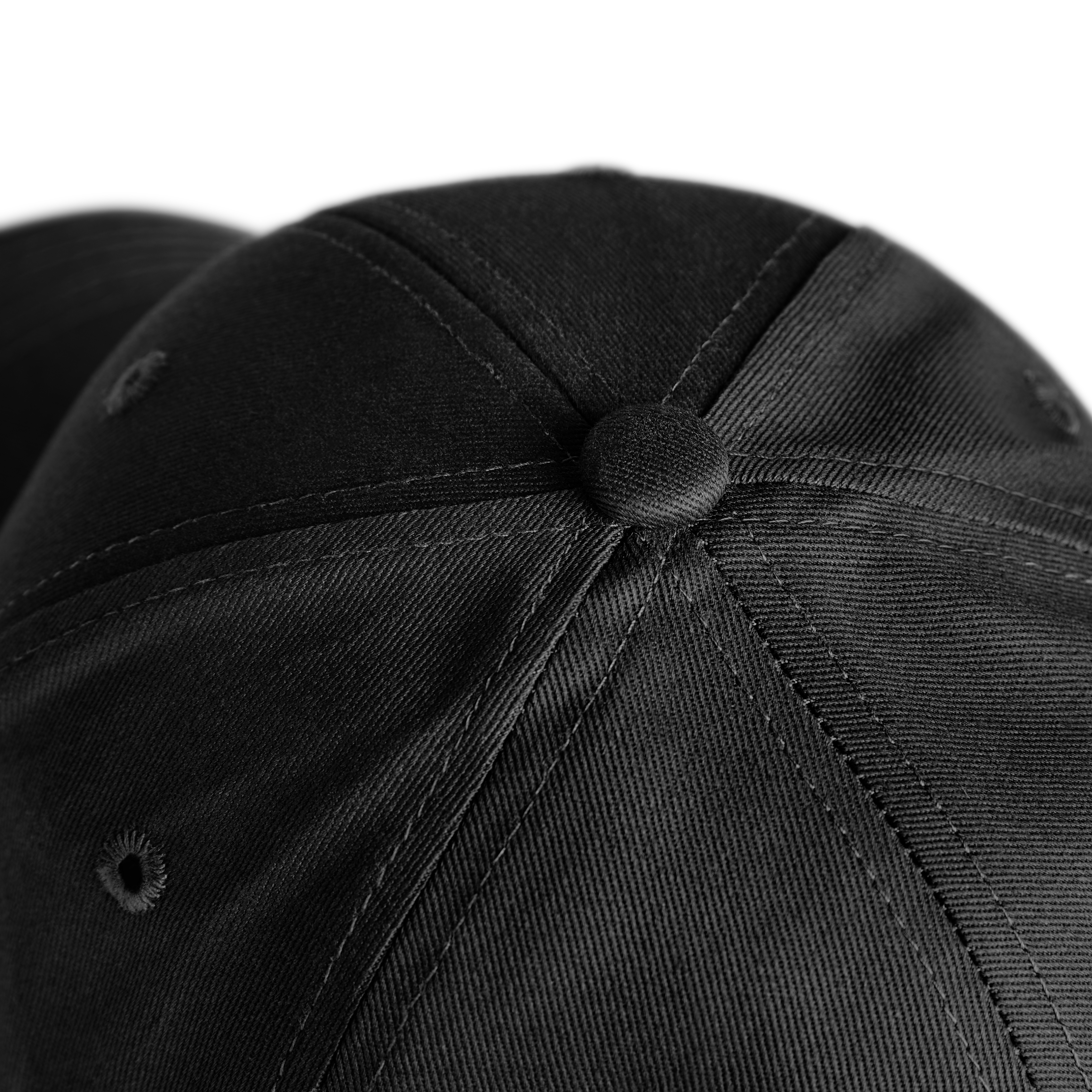 Waykins | Schwarze Baumwoll-Cap mit fester Front - 5