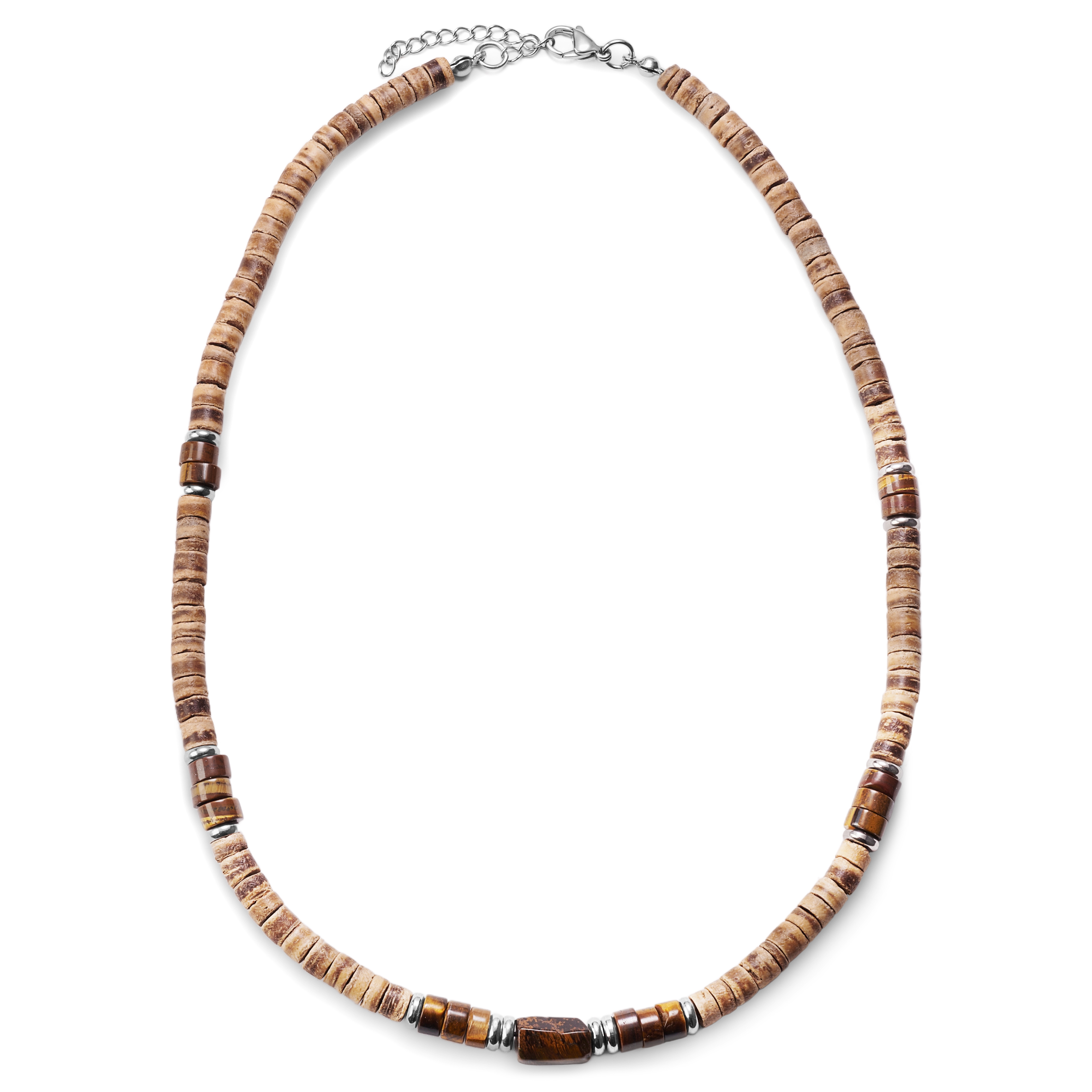 Kokos og Tigerøye Surfer Halskjede - 2