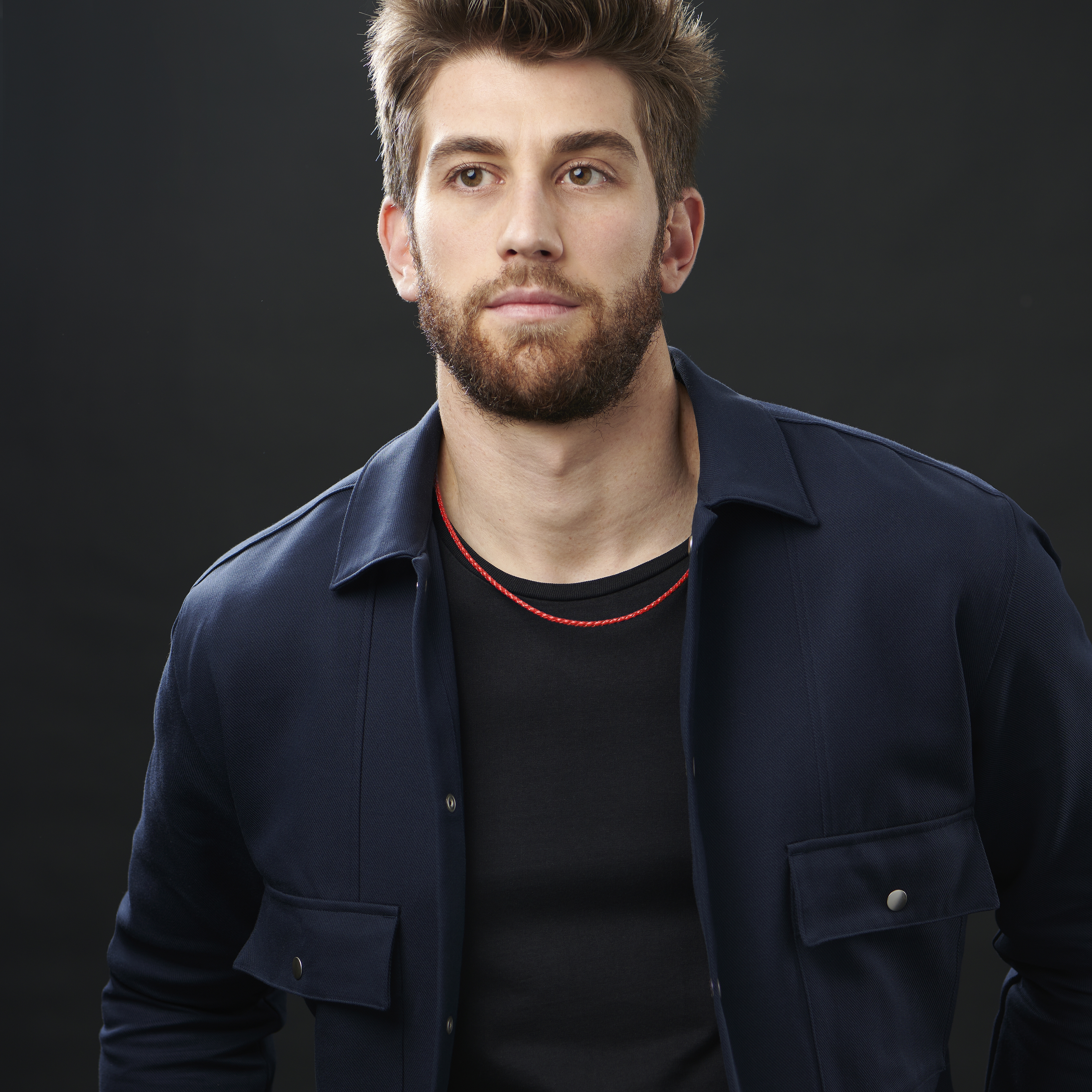 Rote Gewebte Lederkette 3 mm - 4