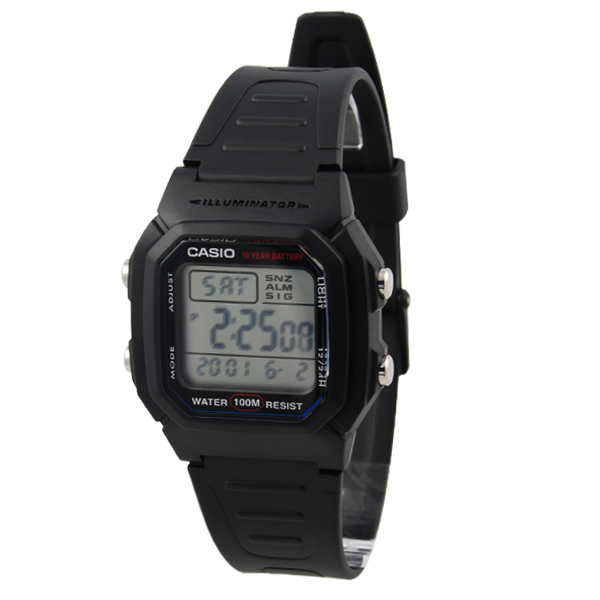 CASIO - Black Retro Ur - 1