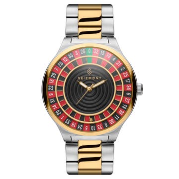 Ace | Hopean- & Kullansävyinen Teräksinen Kvartsi Rullettikello Ace | Hopean- & Kullansävyinen Teräksinen Kvartsi Rullettikello