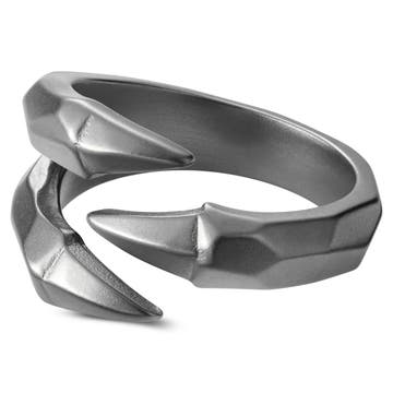 Jax | Silver-Tone Stainless Steel Dragon Claw Ring