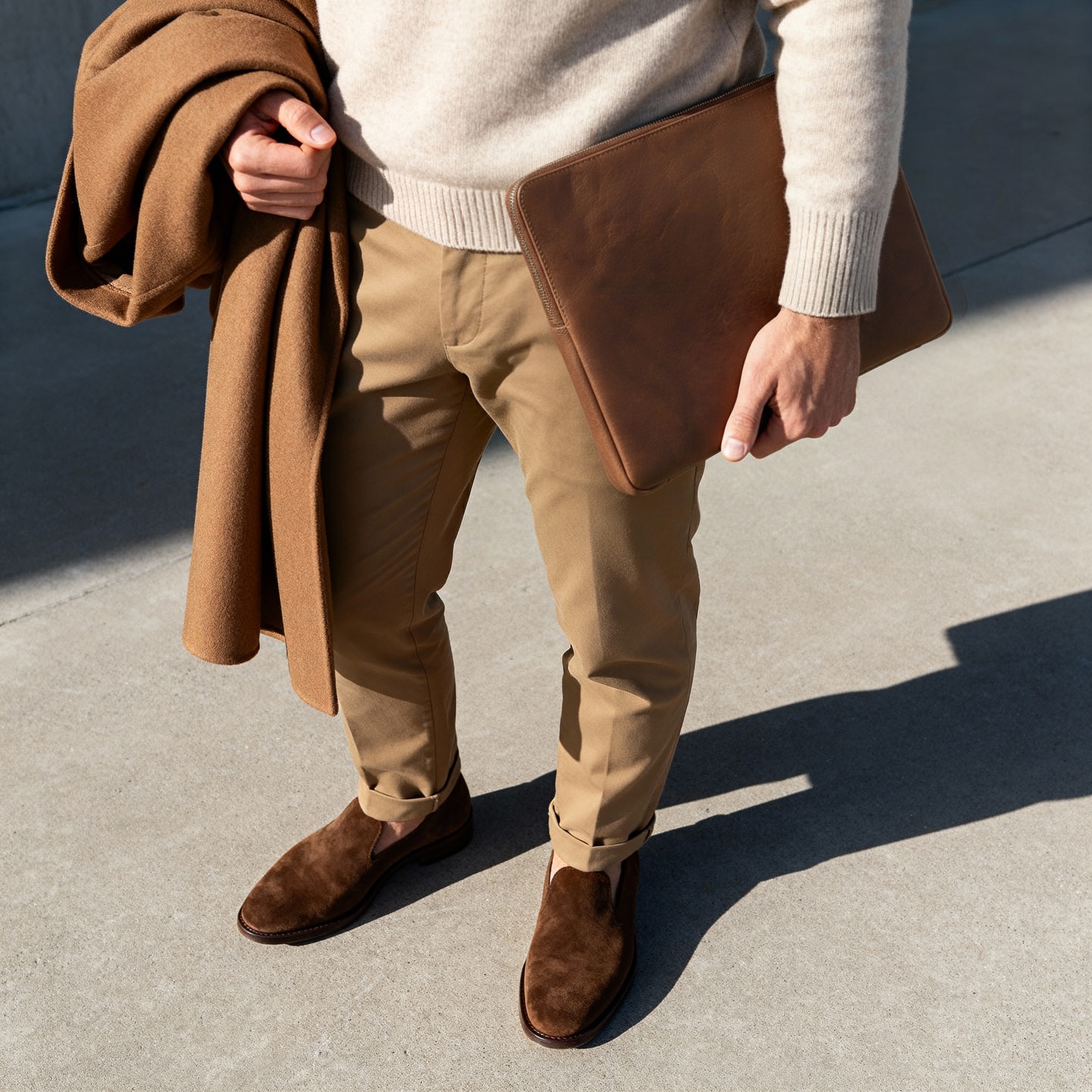 California Kleine Tankleurige Lederen Laptophoes - 2