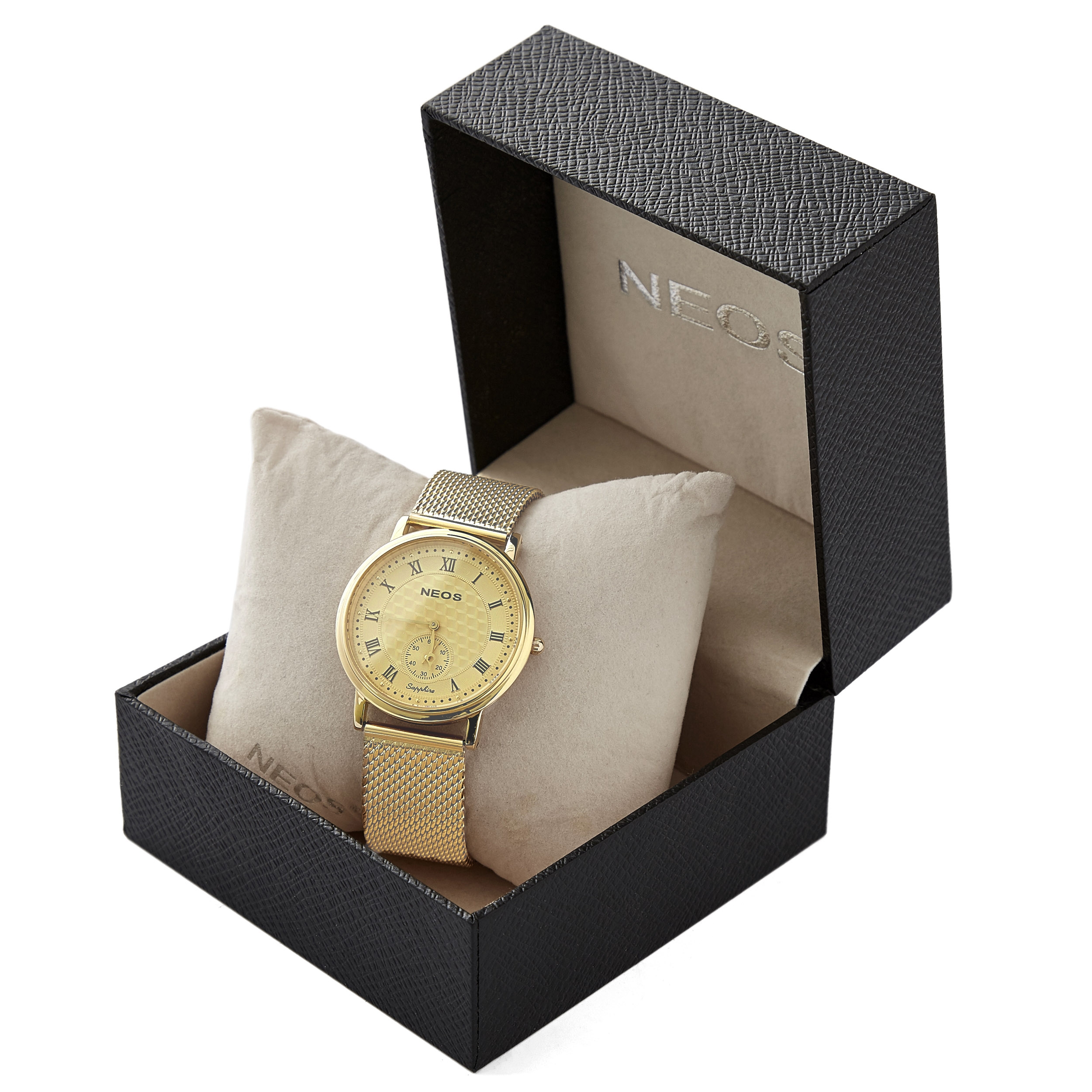 Gouden Romeins Klassiek Horloge van Saffierglas - 2