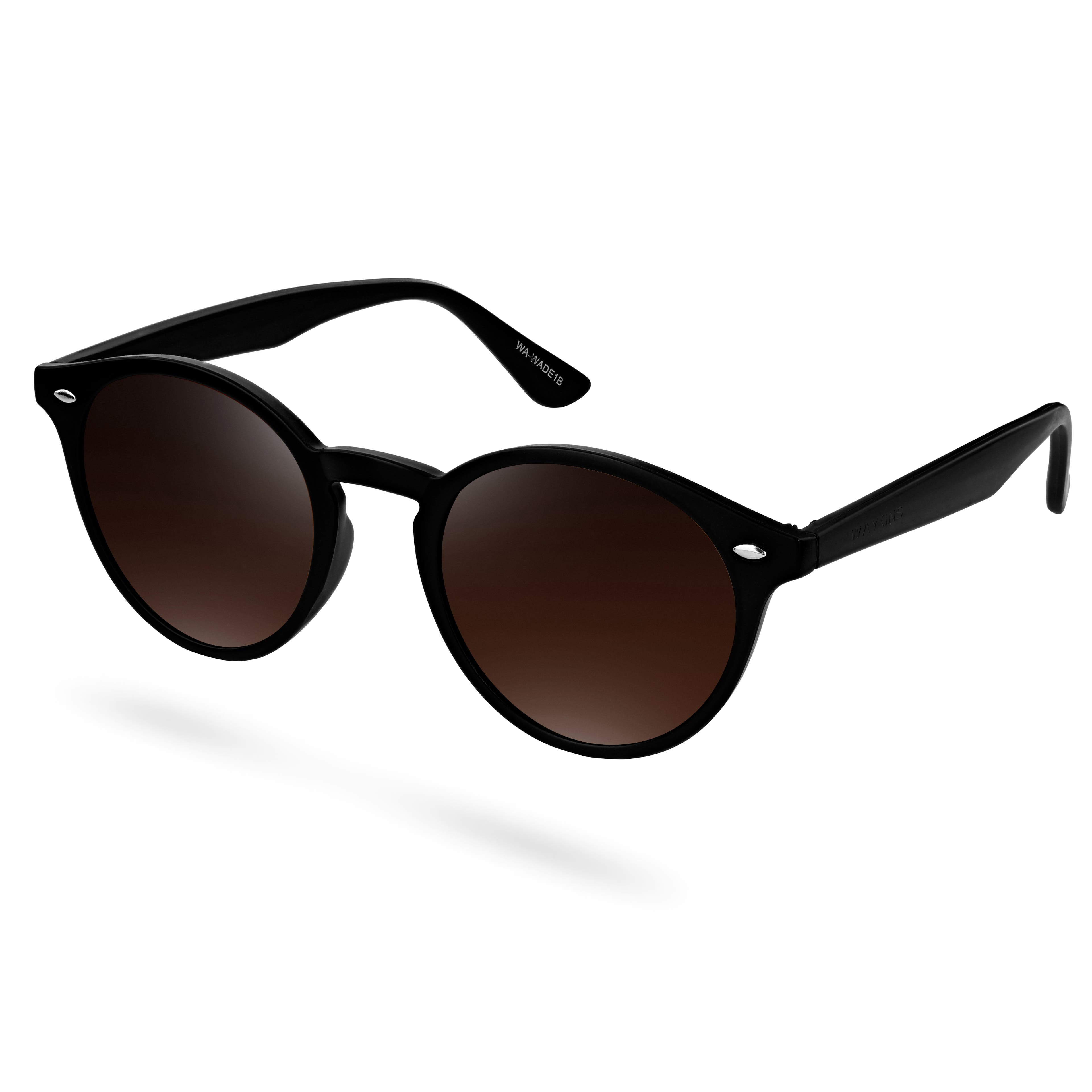 Wade | Black & Dark Brown Polarised Sunglasses