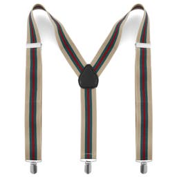 Banded Pattern Suspenders