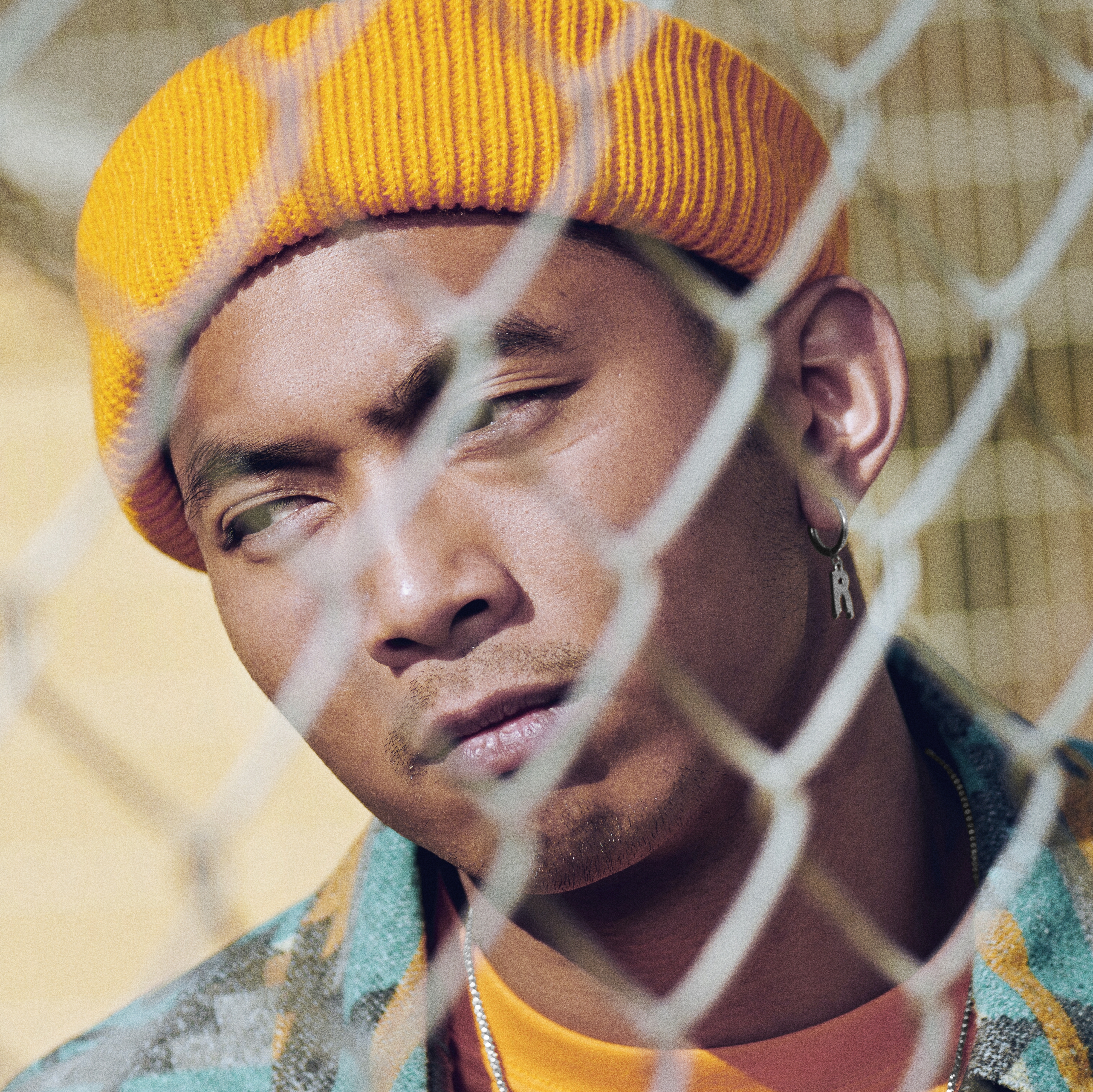 Fahrenheit | Melting Steel Initial R Earring - 4