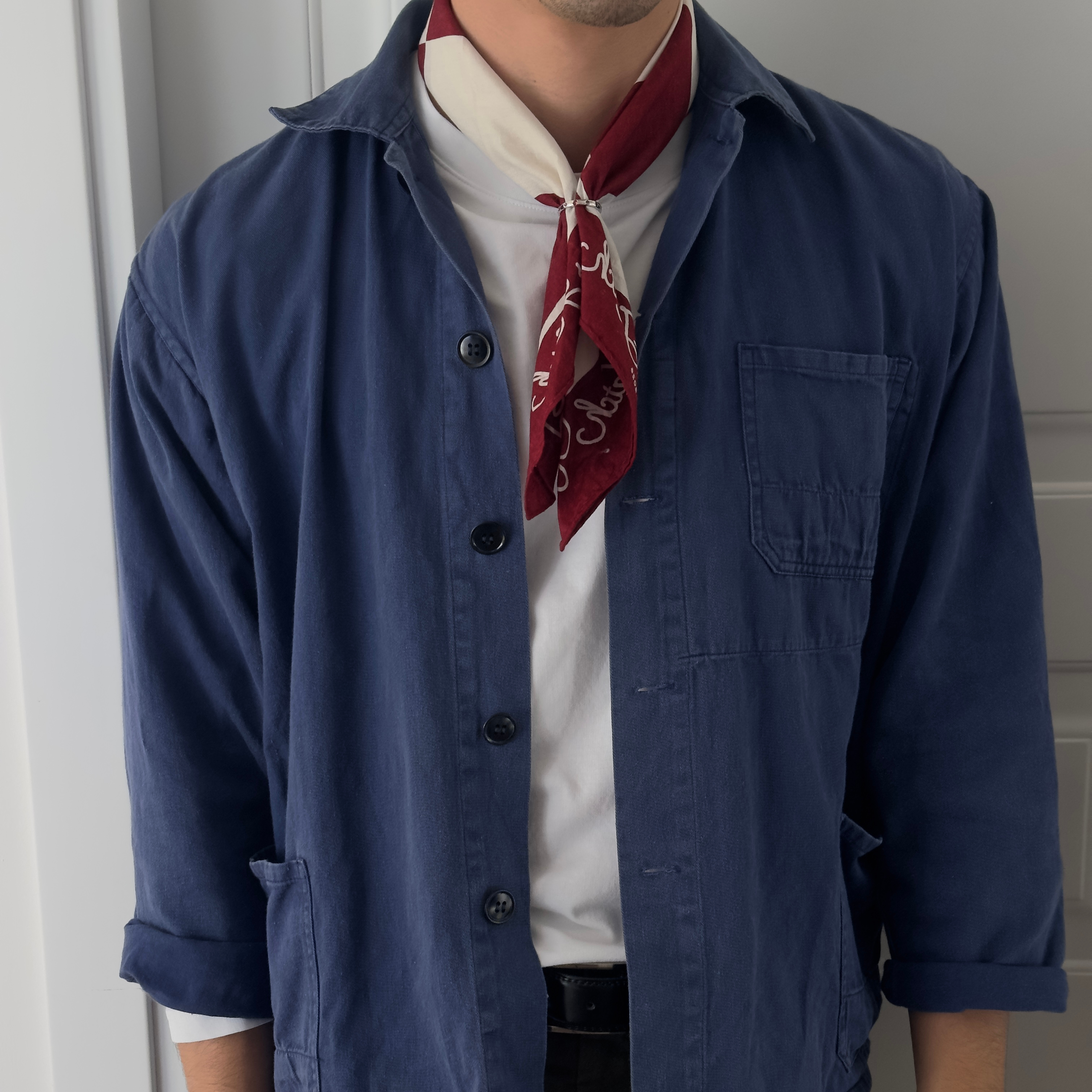 The Intro | Bordó Western pamut bandana - 4