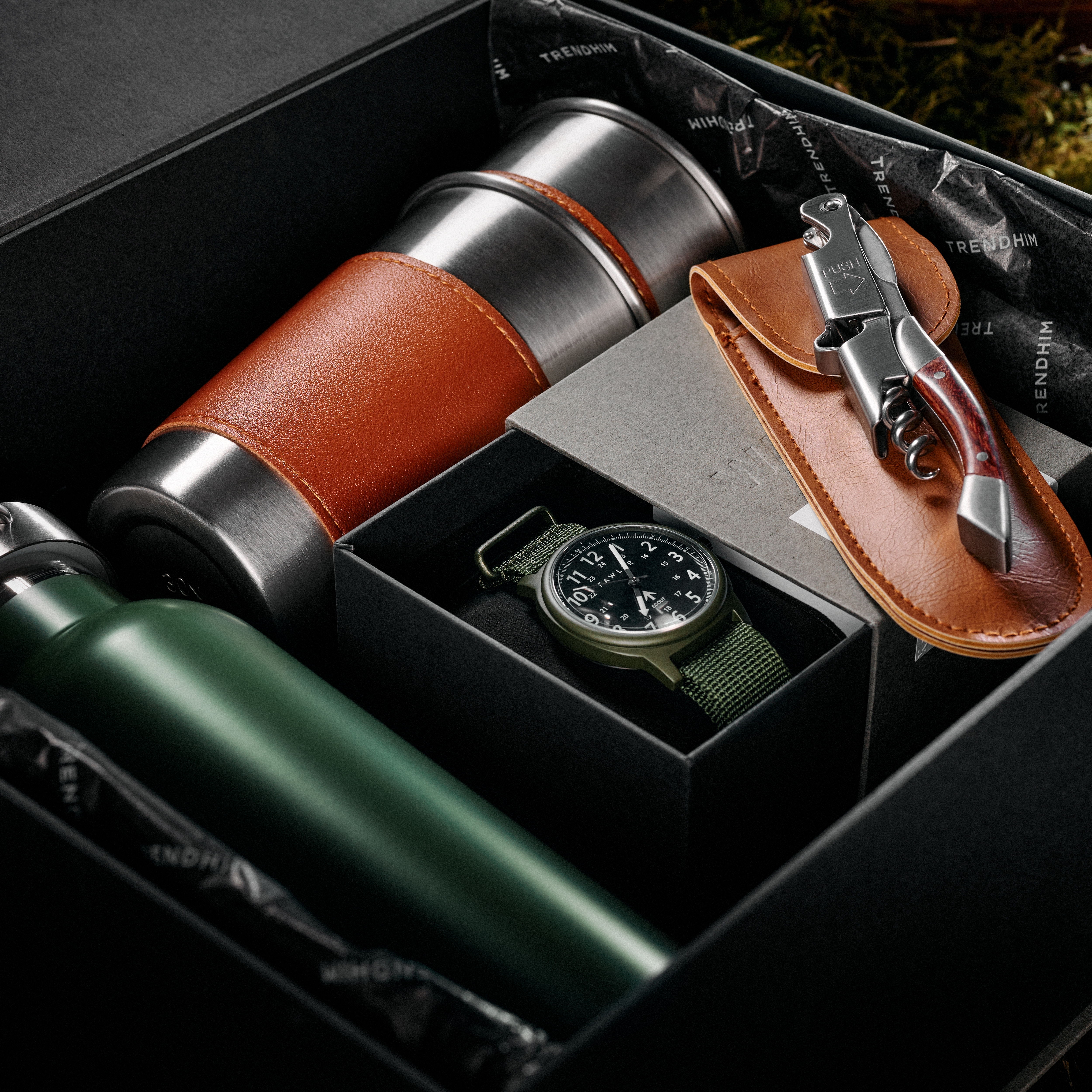 Deluxe Outdoor Adventurer's Gift Box | Stainless Steel & Leather - 6