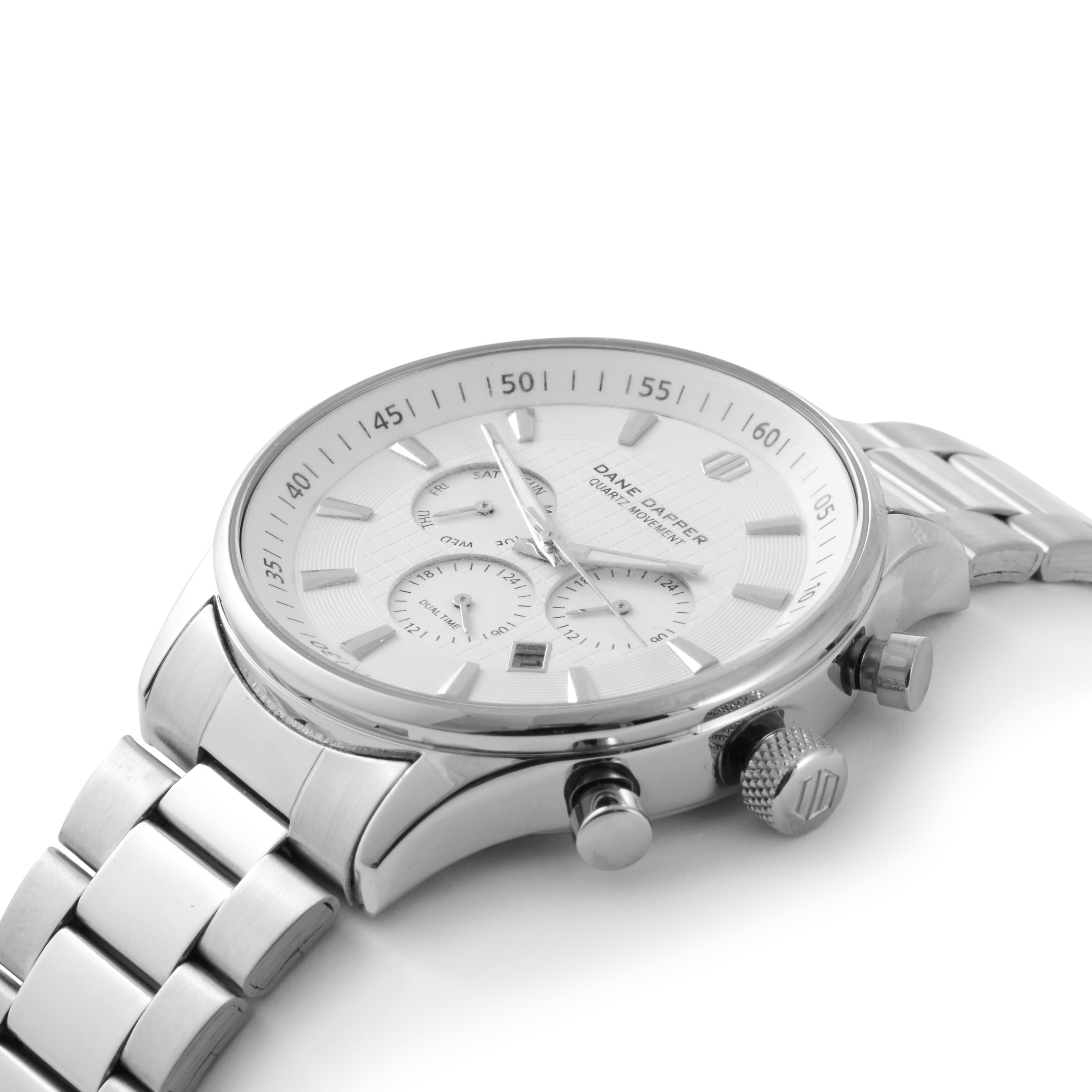 Silver-Toned Chain Troika Watch - 2