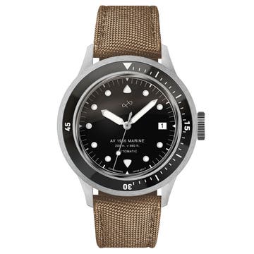 1956 Marine Automatic | Acier chirurgical & Noir 1956 Marine Automatic | Acier chirurgical & Noir