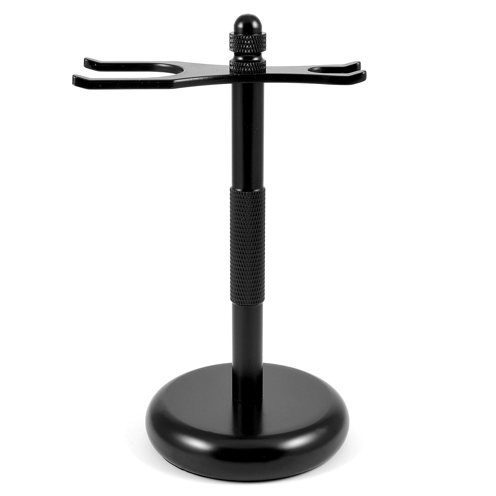 Čierny klasický stojanček na holiaci strojček a štetku - 3