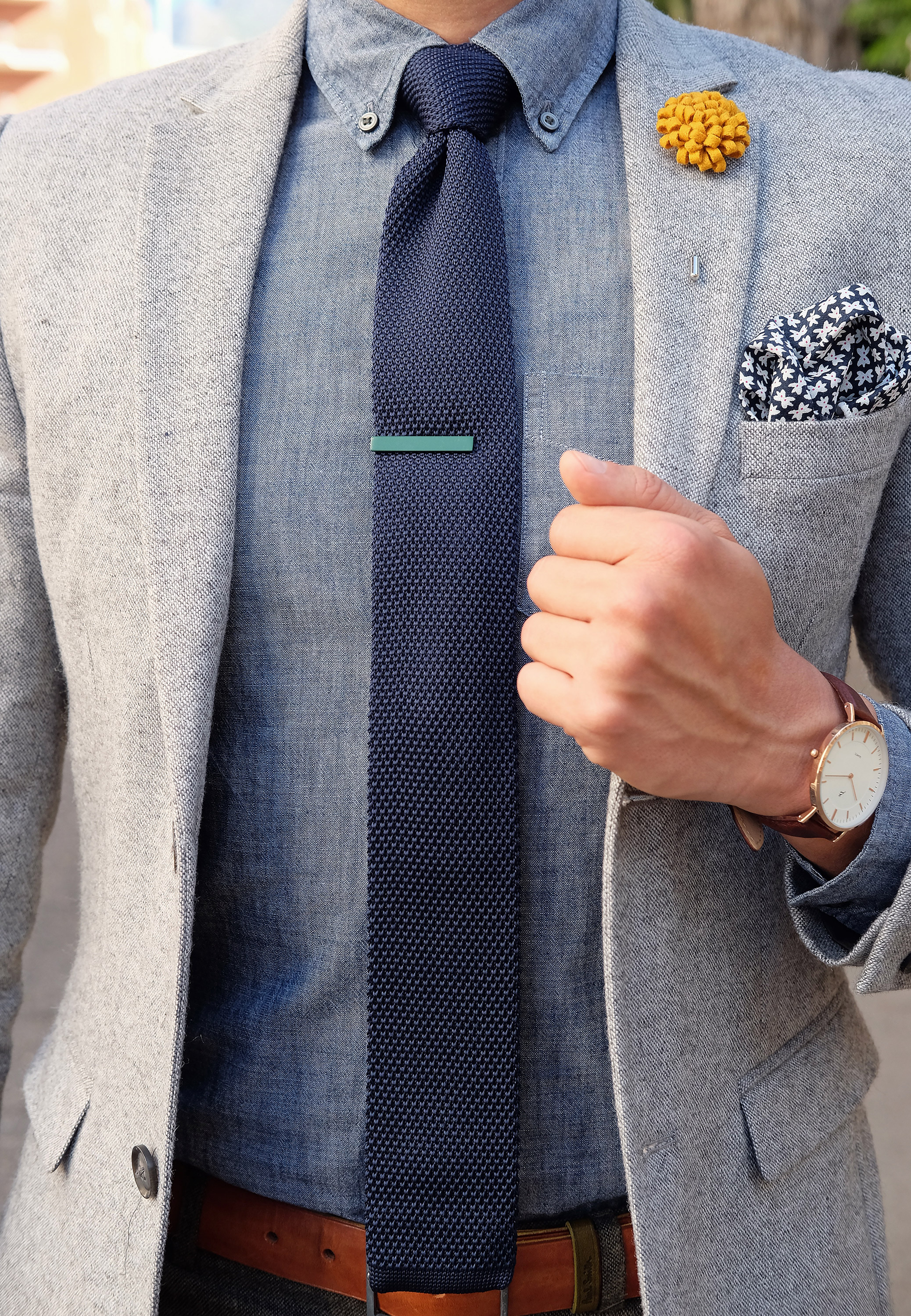 Creative Orange Lapel Flower - 4