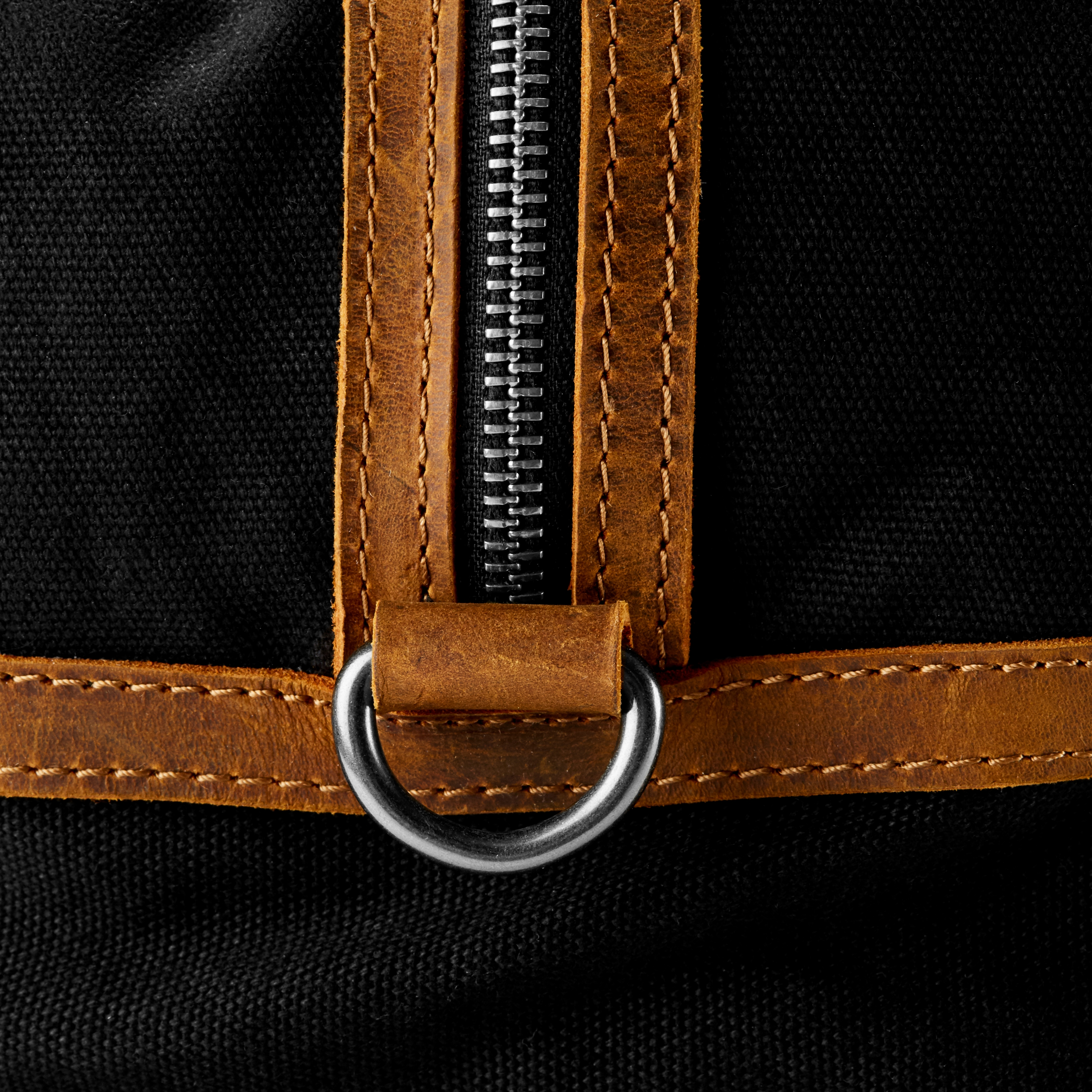 Sutton Black & Tan Tarpa Duffel Bag  - 5