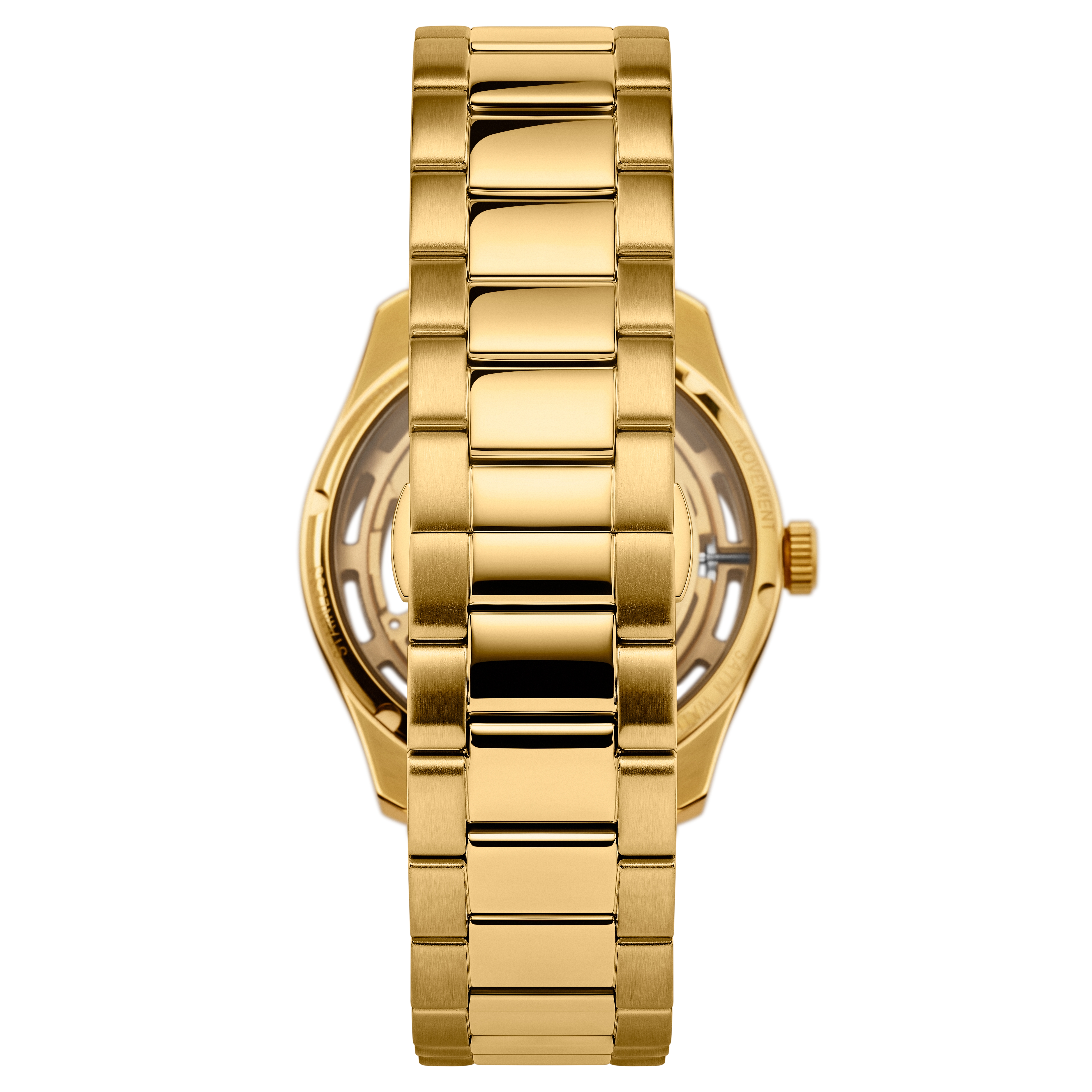 Motus | Gold-Tone Stainless Steel Automatic Skeleton Watch - 4