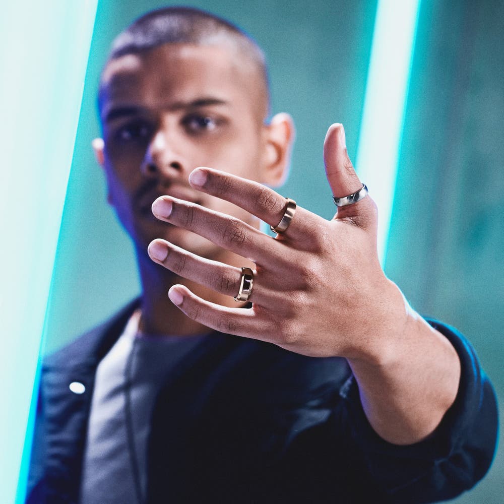 hover: Ferrum | 6 mm Rose Gold-tone Brushed Stainless Steel D-Shape Ring hover: Ferrum | 6 mm Rose Gold-tone Brushed Stainless Steel D-Shape Ring