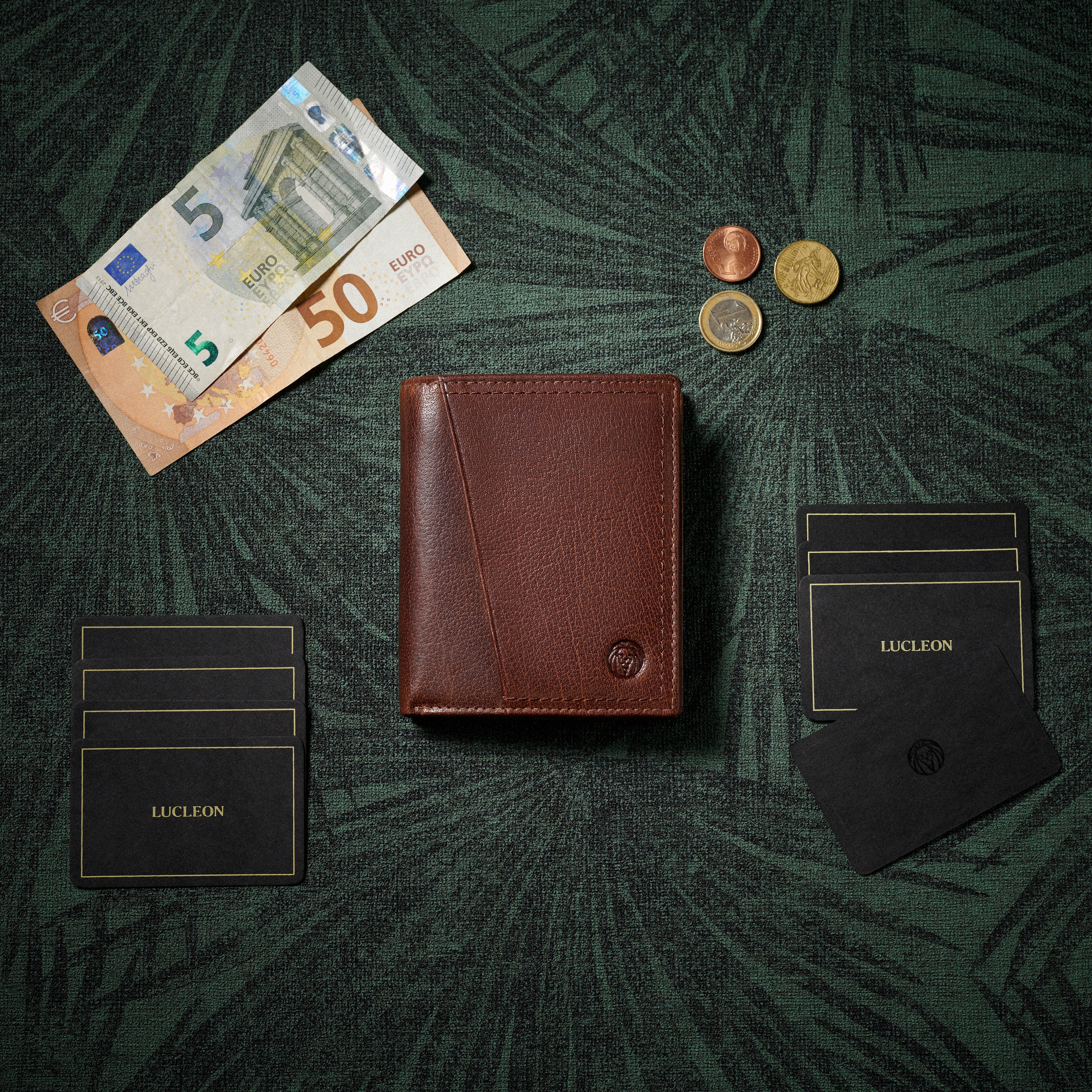 Montreal Karkea ruskea RFID nahkalompakko - 6