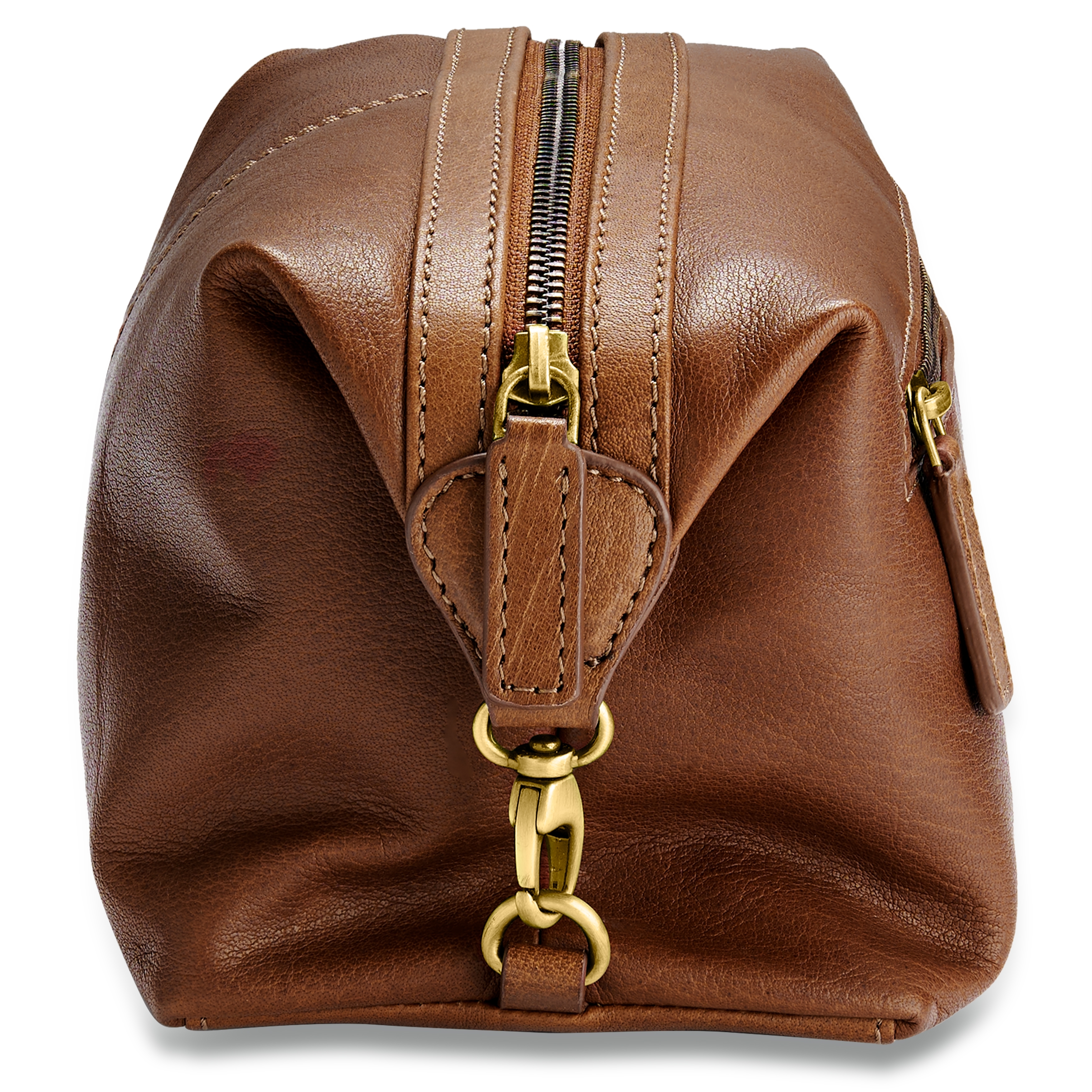 Piperetáska | Sötétbarna teljes barkás bivalybőr - 3