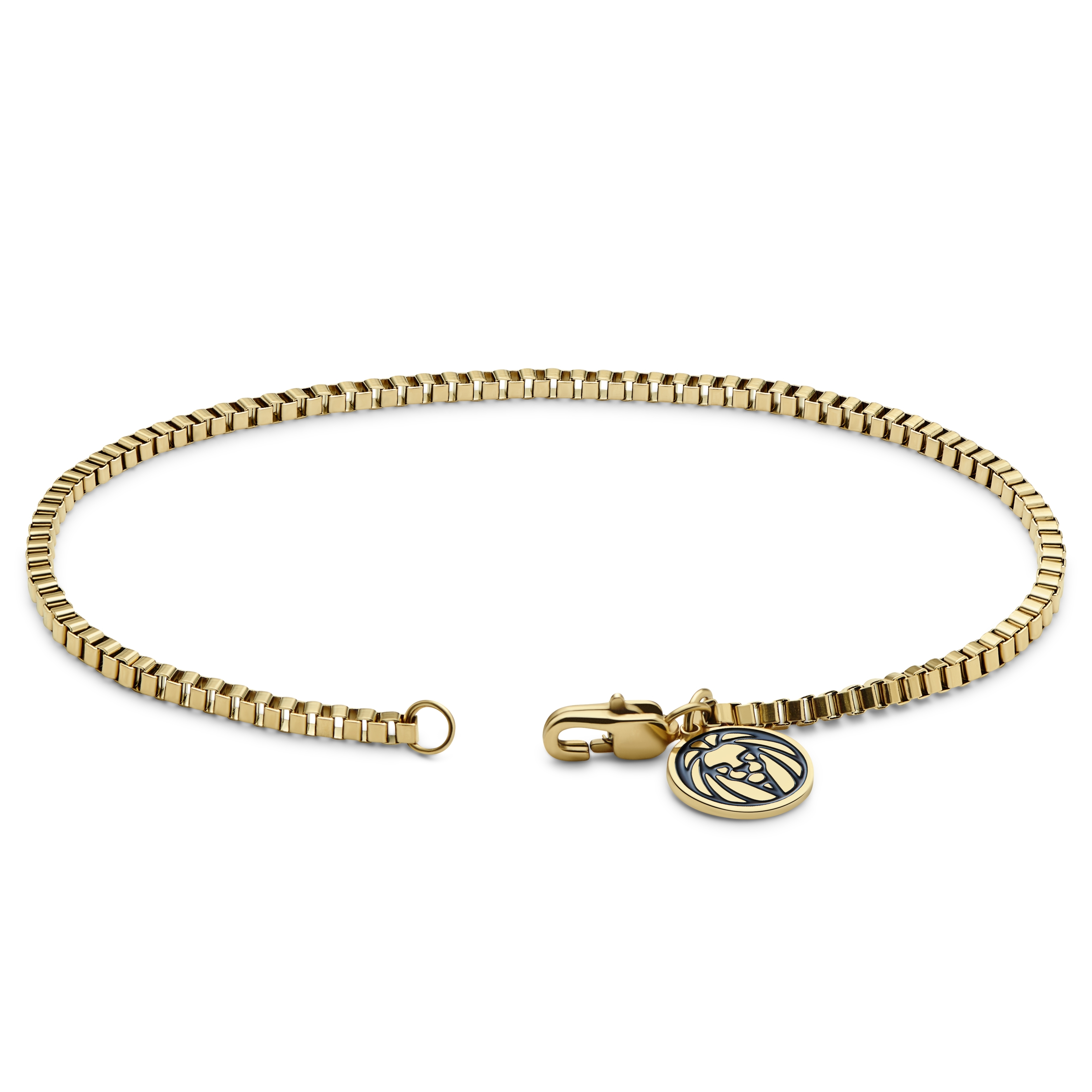 Essentials | Bracciale a catena quadrata da 2 mm color oro - 4