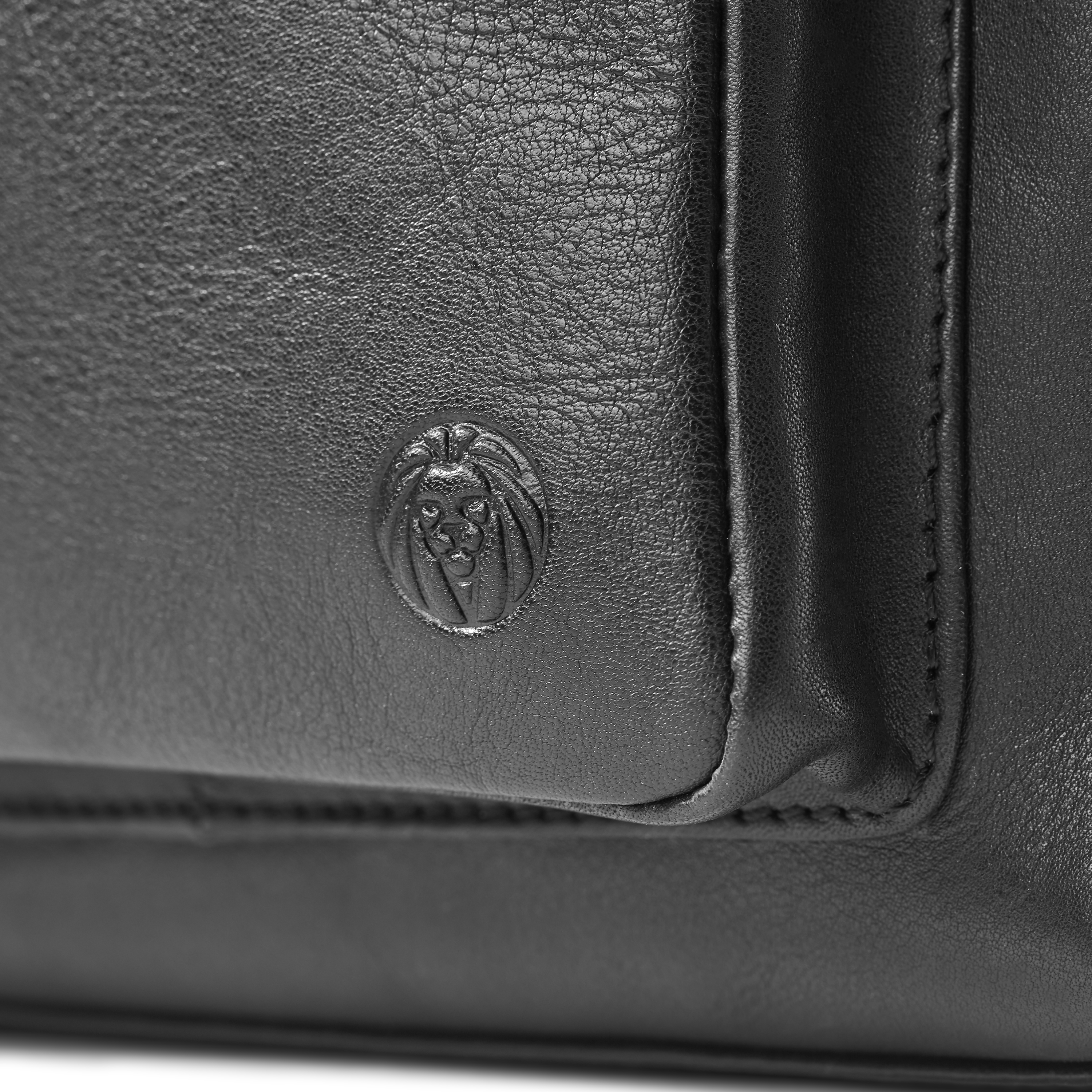 Sac à bandoulière en cuir noir et marron foncé Laurie - 8