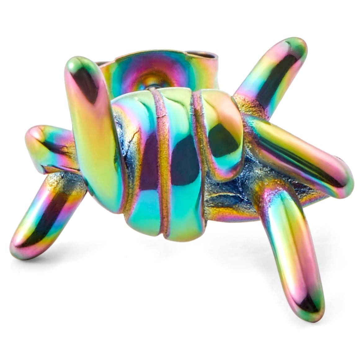 Floyd Regnbuefarget Piggtråd Øredobber - 4