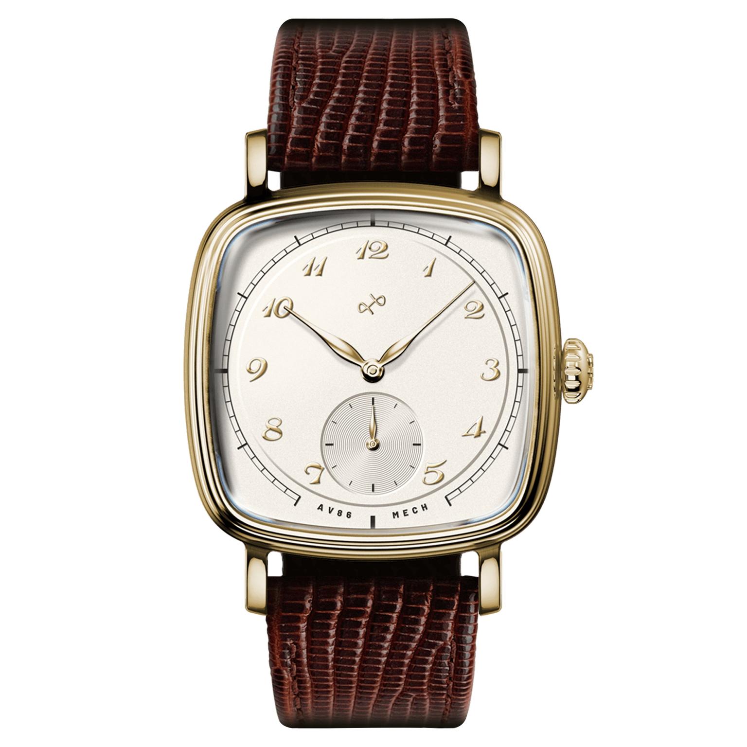 AV86 | 1954 Amalfi reloj mecánico en tono dorado y marfil AV86 | 1954 Amalfi reloj mecánico en tono dorado y marfil