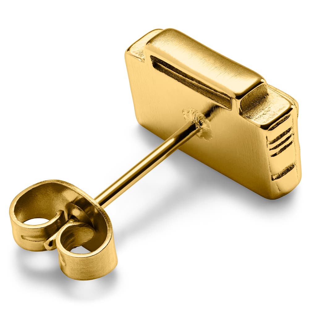 hover: Jaygee | Gold-tone Radio Stud Earring hover: Jaygee | Gold-tone Radio Stud Earring