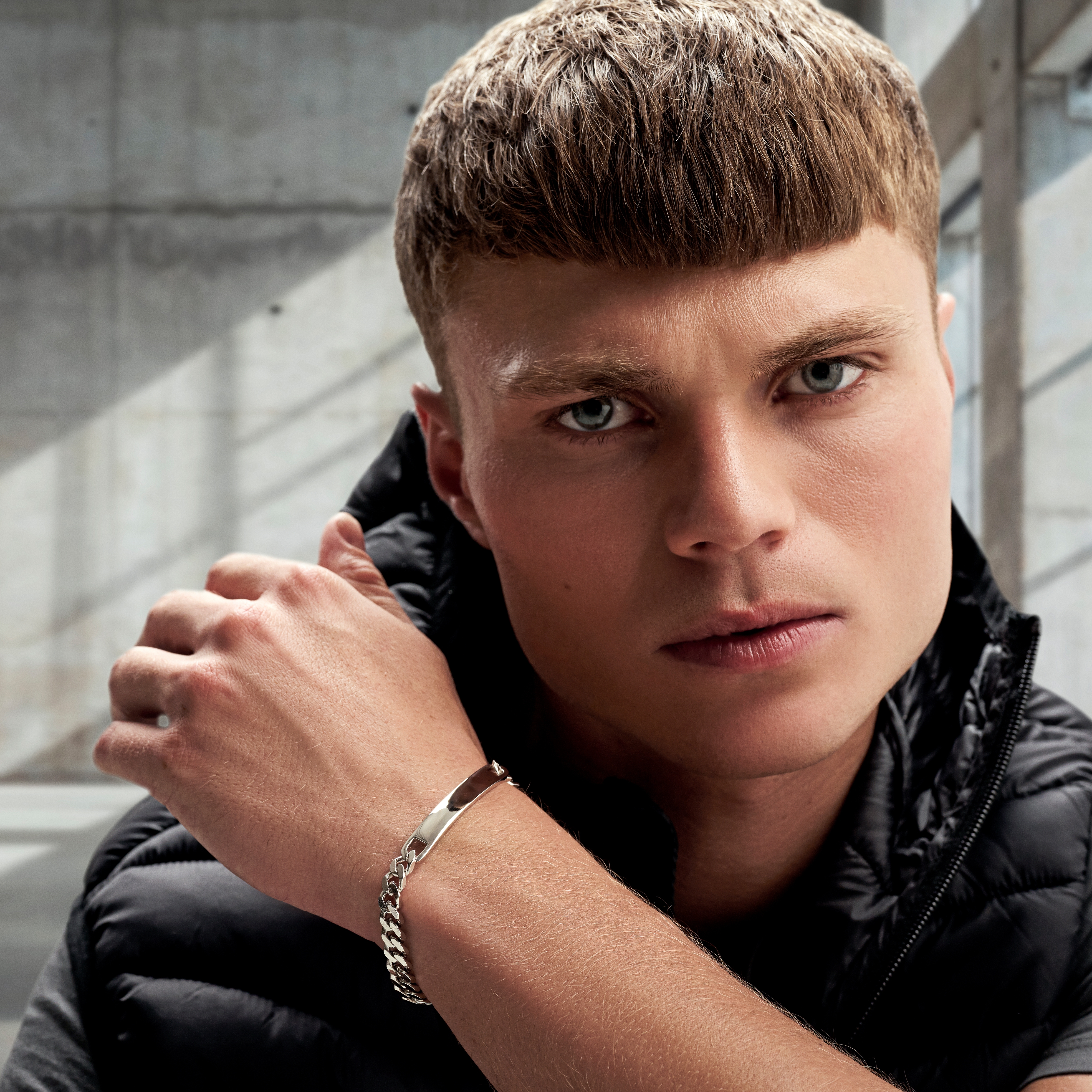 Argentia | 925s | 7mm Rhodium-Plated Sterling Silver ID Bracelet - 4