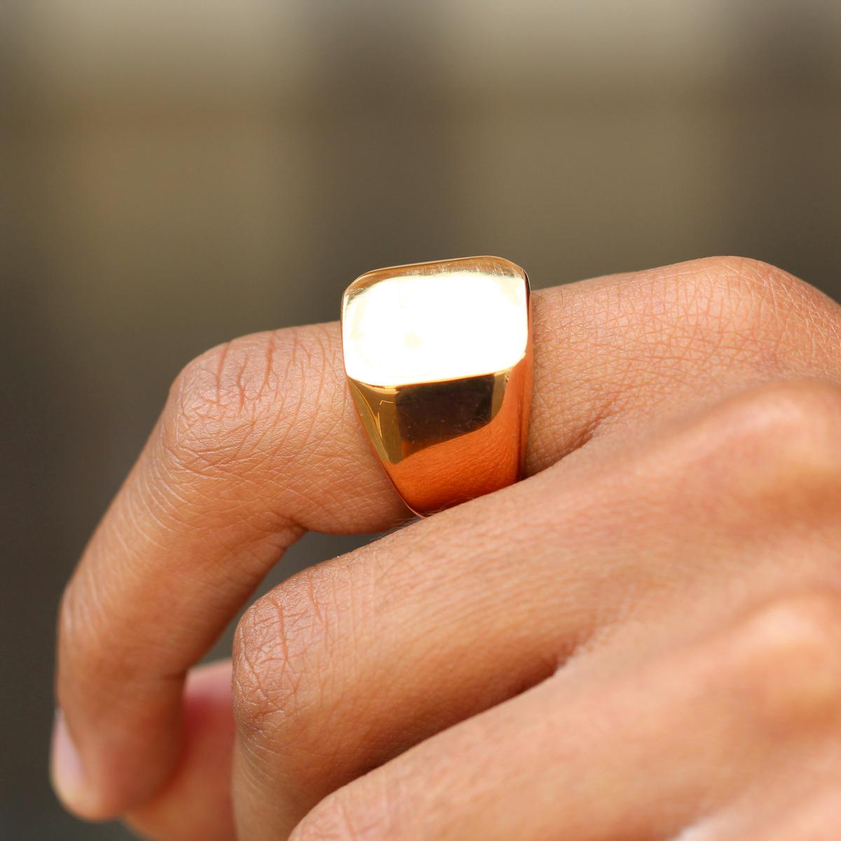 Rose Gold-Tone Liam Ring | Lucleon | 30 day return policy