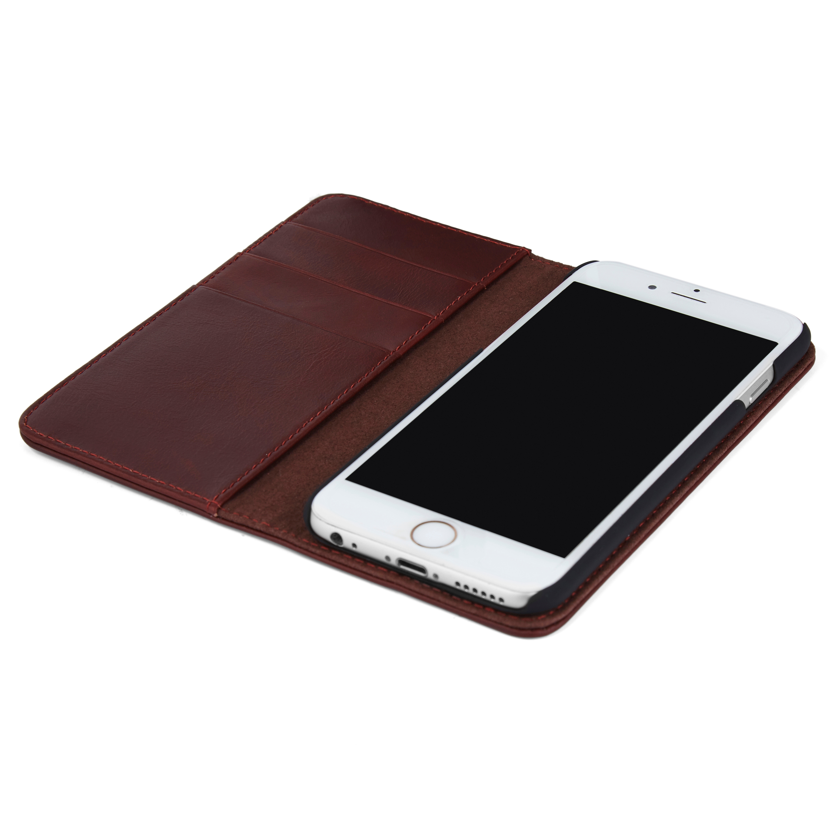 iPhone 6 Braune Lederhülle - 2