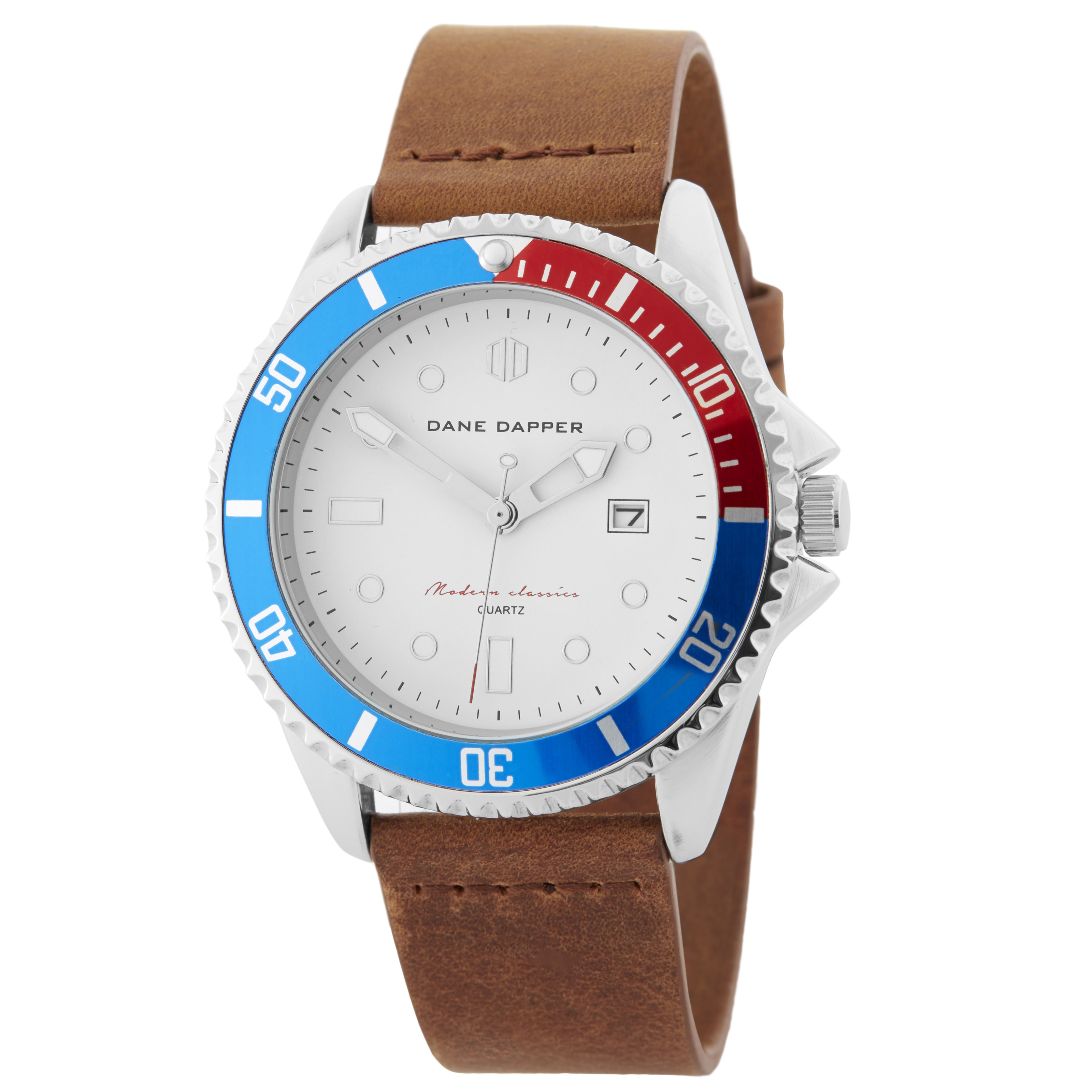 Brown & Silver Topaz Mariner Watch - 1