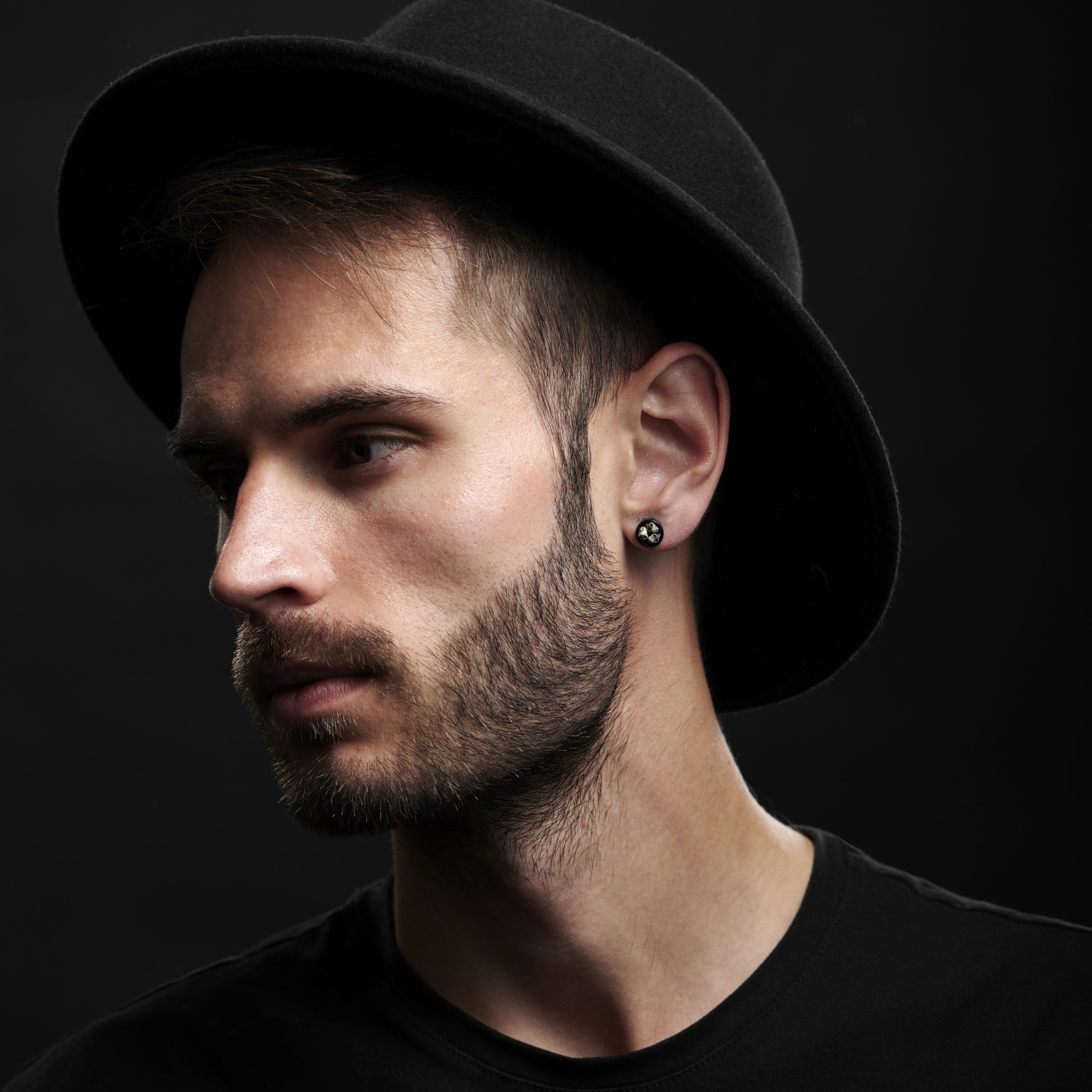 9mm Triple Skull Stud Örhänge - 6