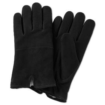 Hiems | Μαύρα Σουέτ Δερμάτινα Γάντια