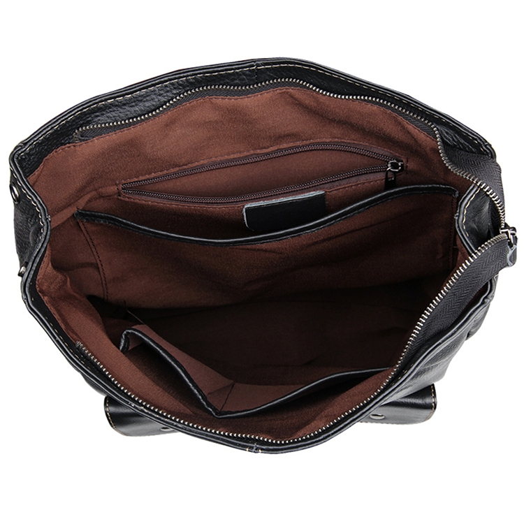 Go-To Zwarte Leren Backpack - 3