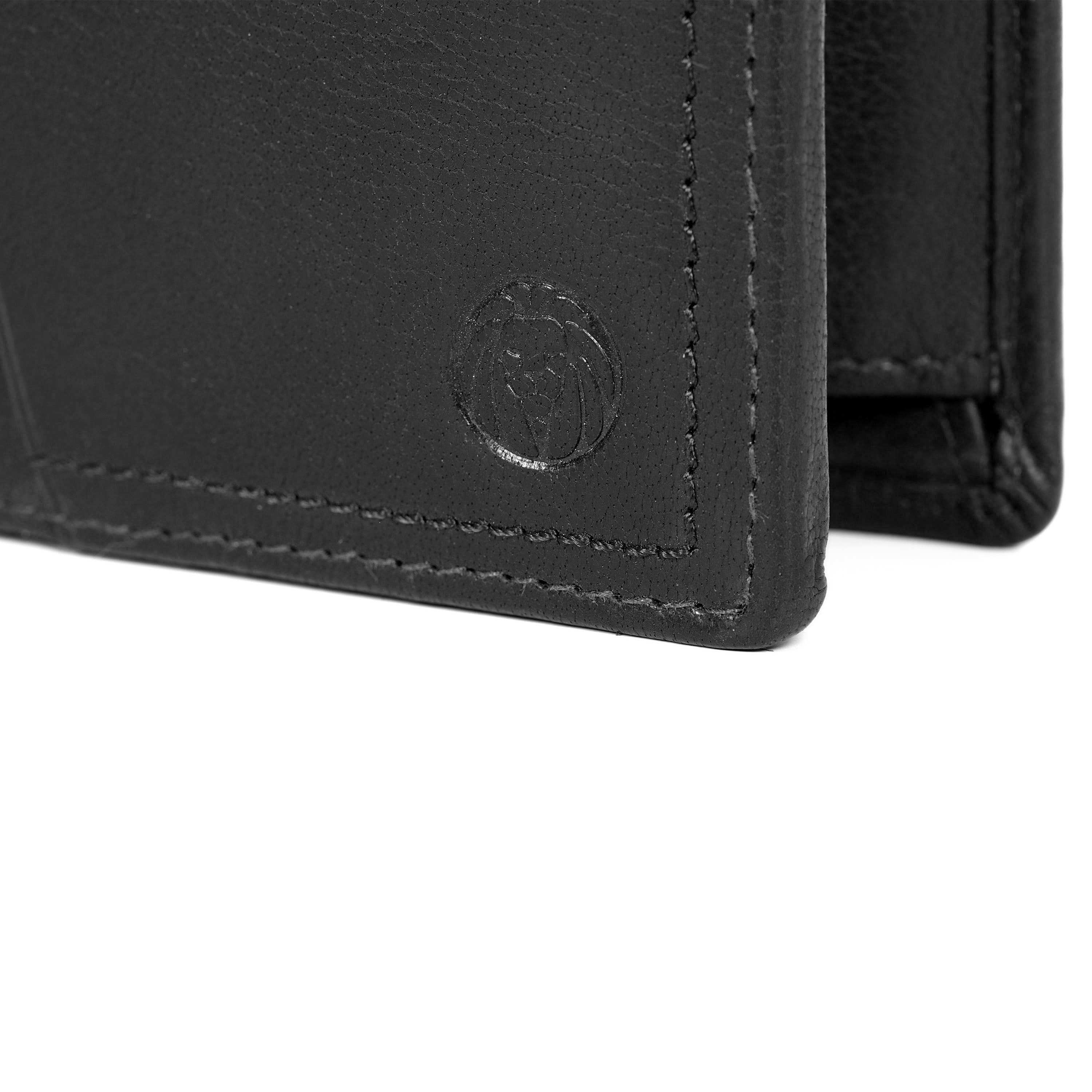 Μαύρο Δερμάτινο Πορτοφόλι Montreal Rustic RFID - 16