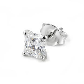 Lucid | Vierkante 6 mm zirkonia oorsteker van 925 sterling zilver Lucid | Vierkante 6 mm zirkonia oorsteker van 925 sterling zilver