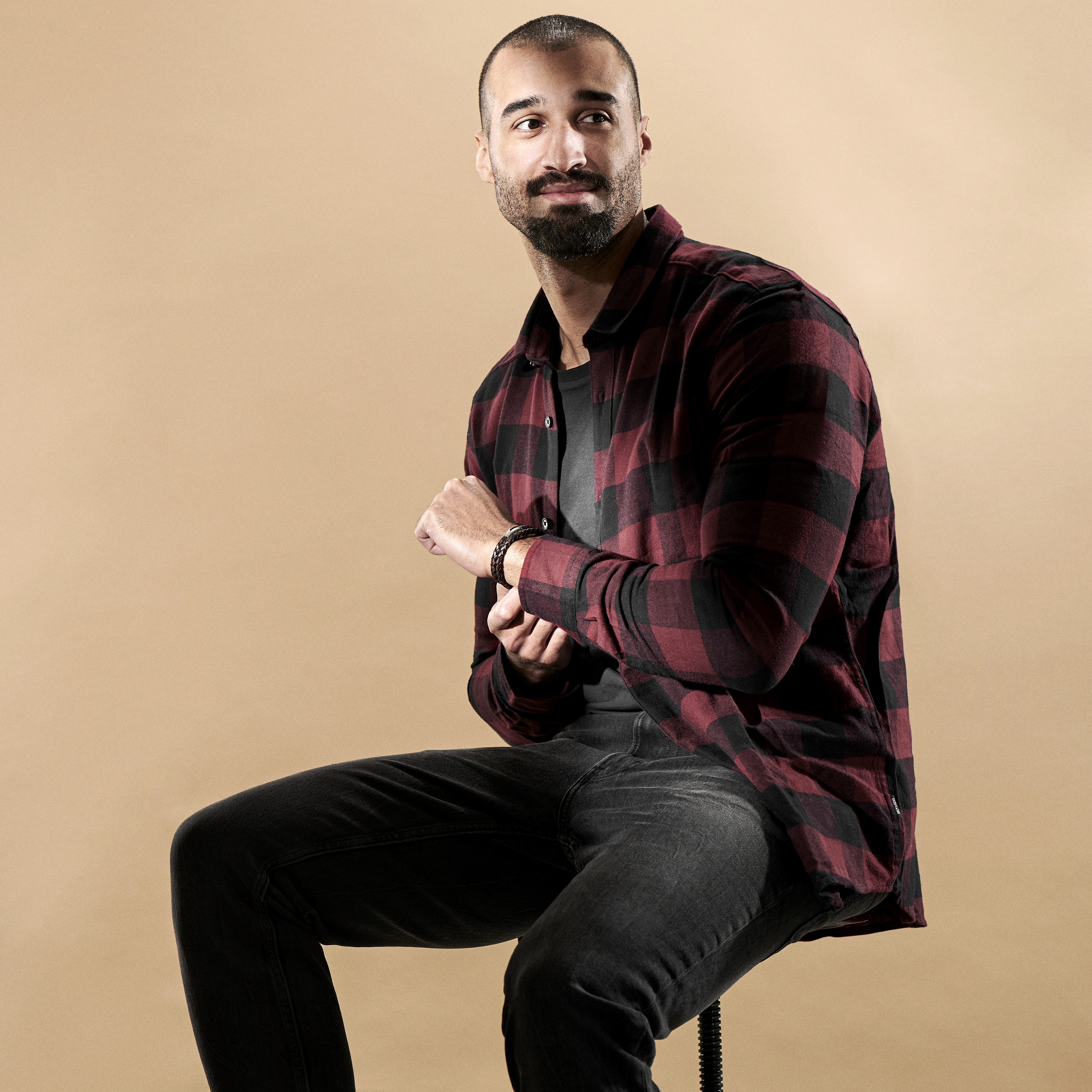 Collins 6 mm Bruine Leren Wikkelarmband - 4