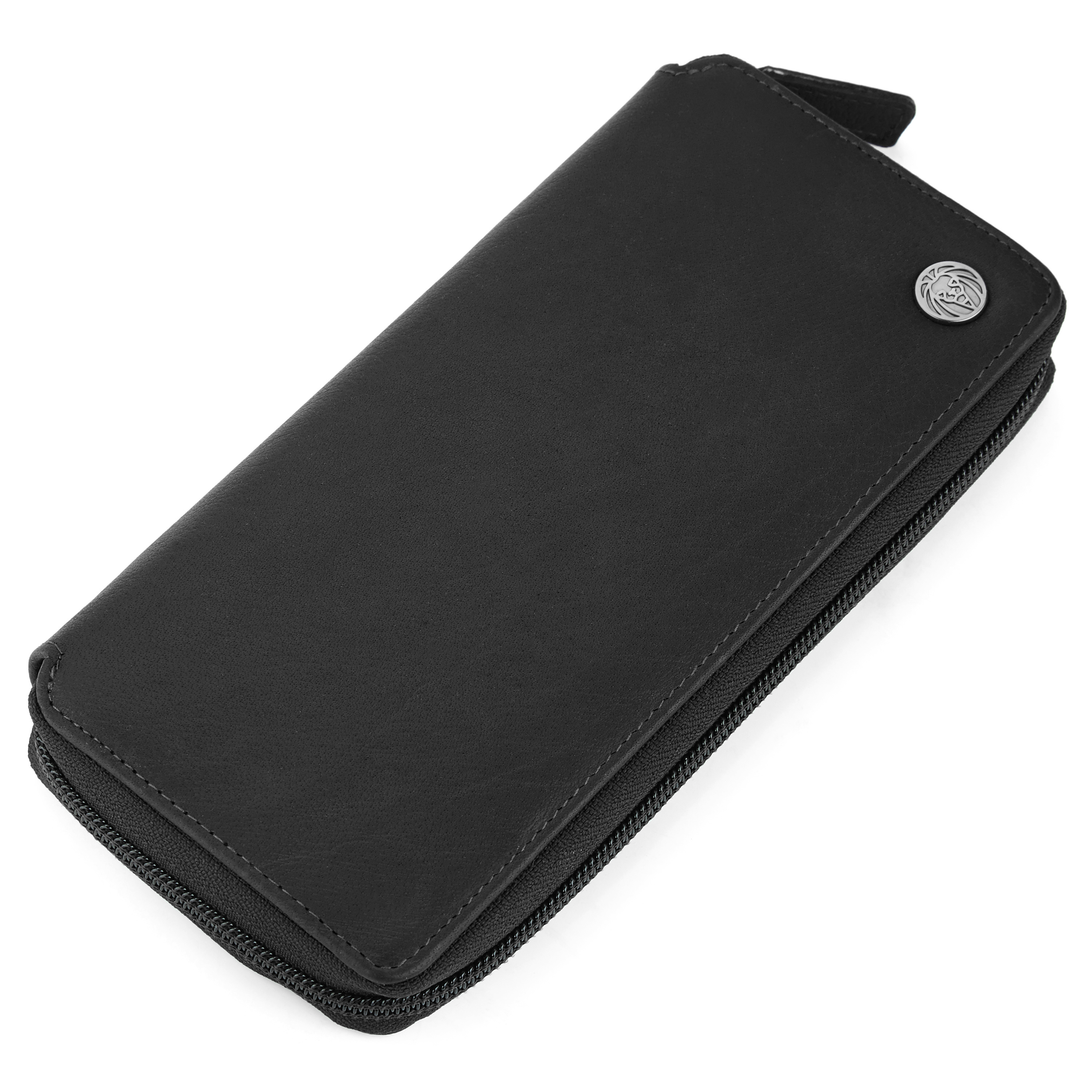Oxford Classic Large Black Leather Wallet - 5