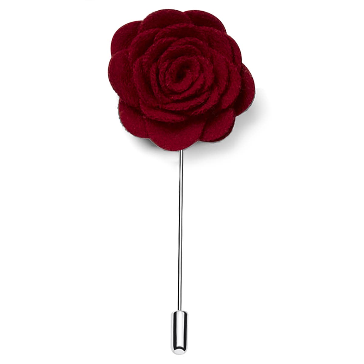 Deep Red Rose Lapel Pin In Stock Trendhim