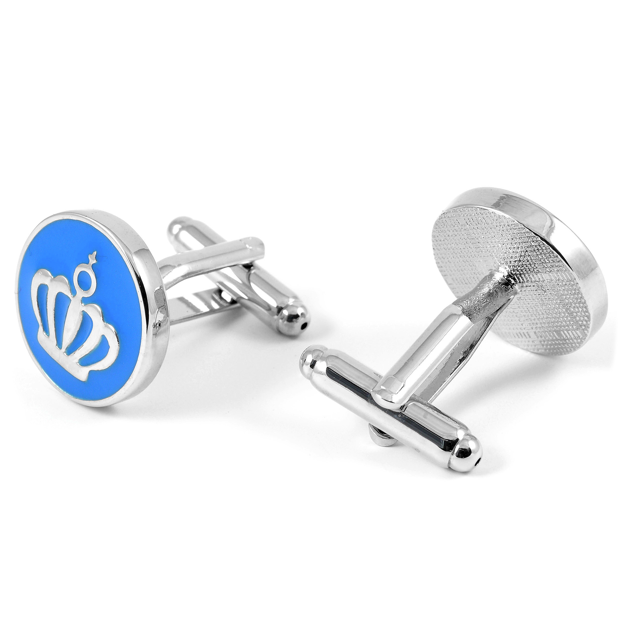 Sudraba toņa kroņa aproču pogas - 2