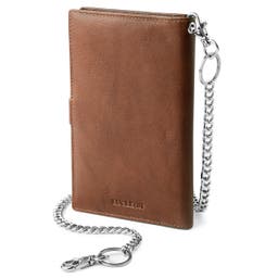 Larry | Tan Leather RFID Wallet
