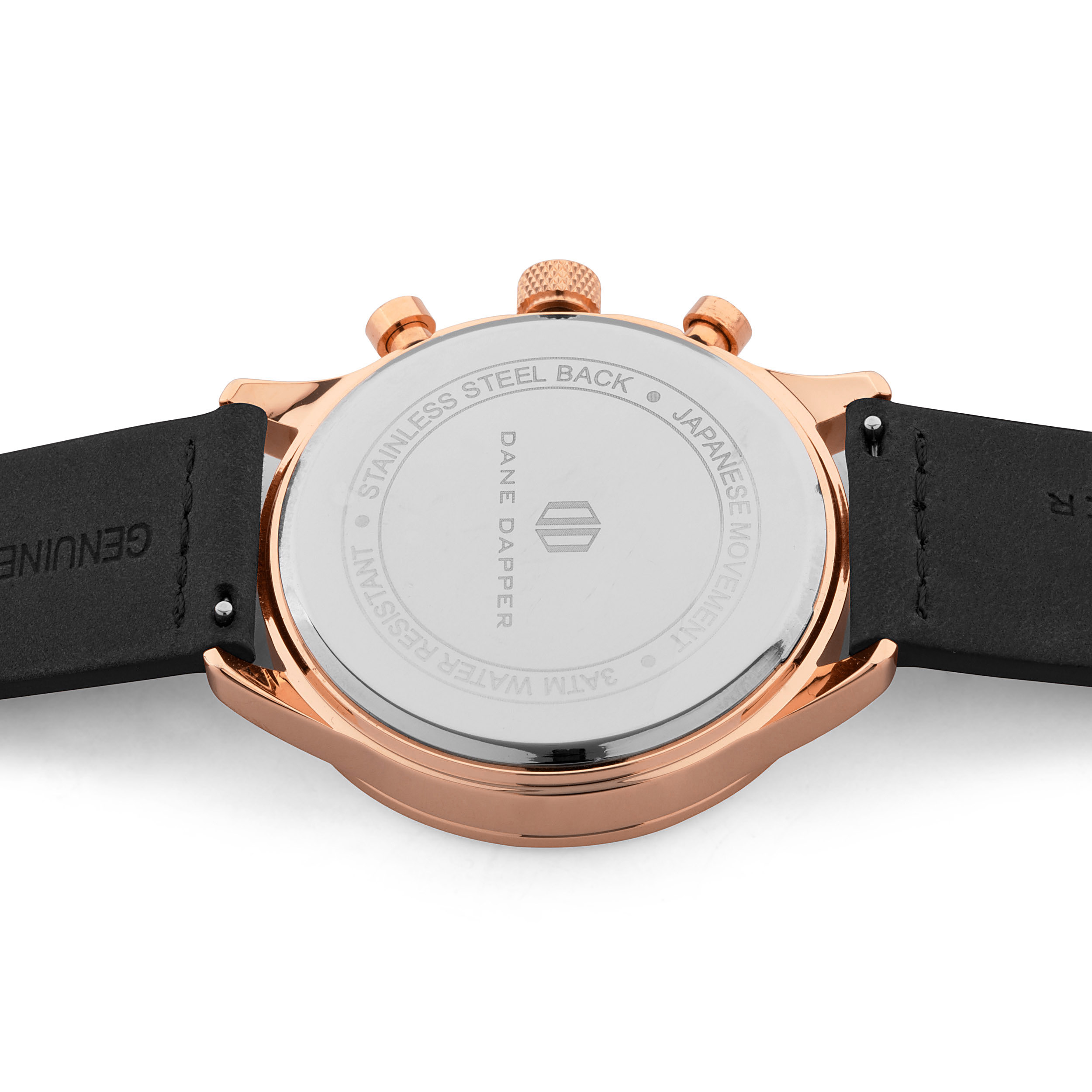 Black & Rose Gold-Tone Troika Watch - 4