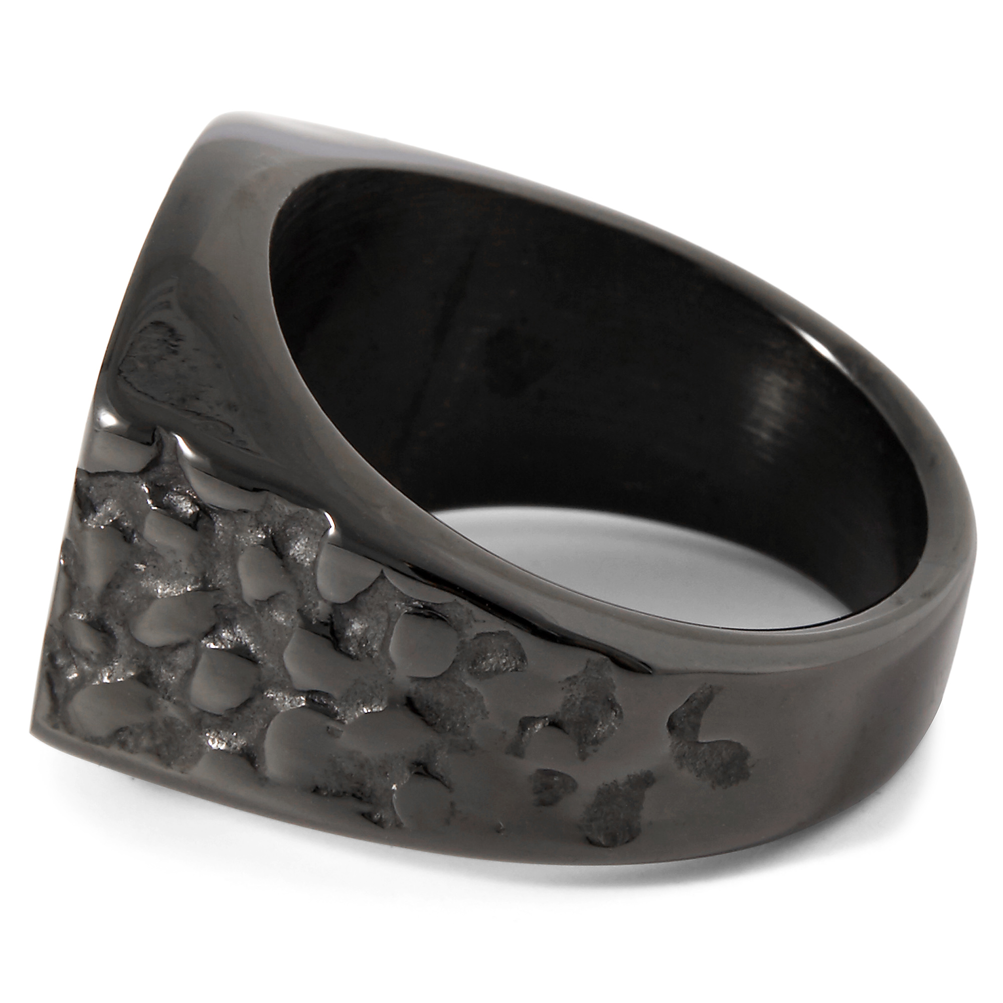 Titus fekete színű pecsétgyűrű - 4