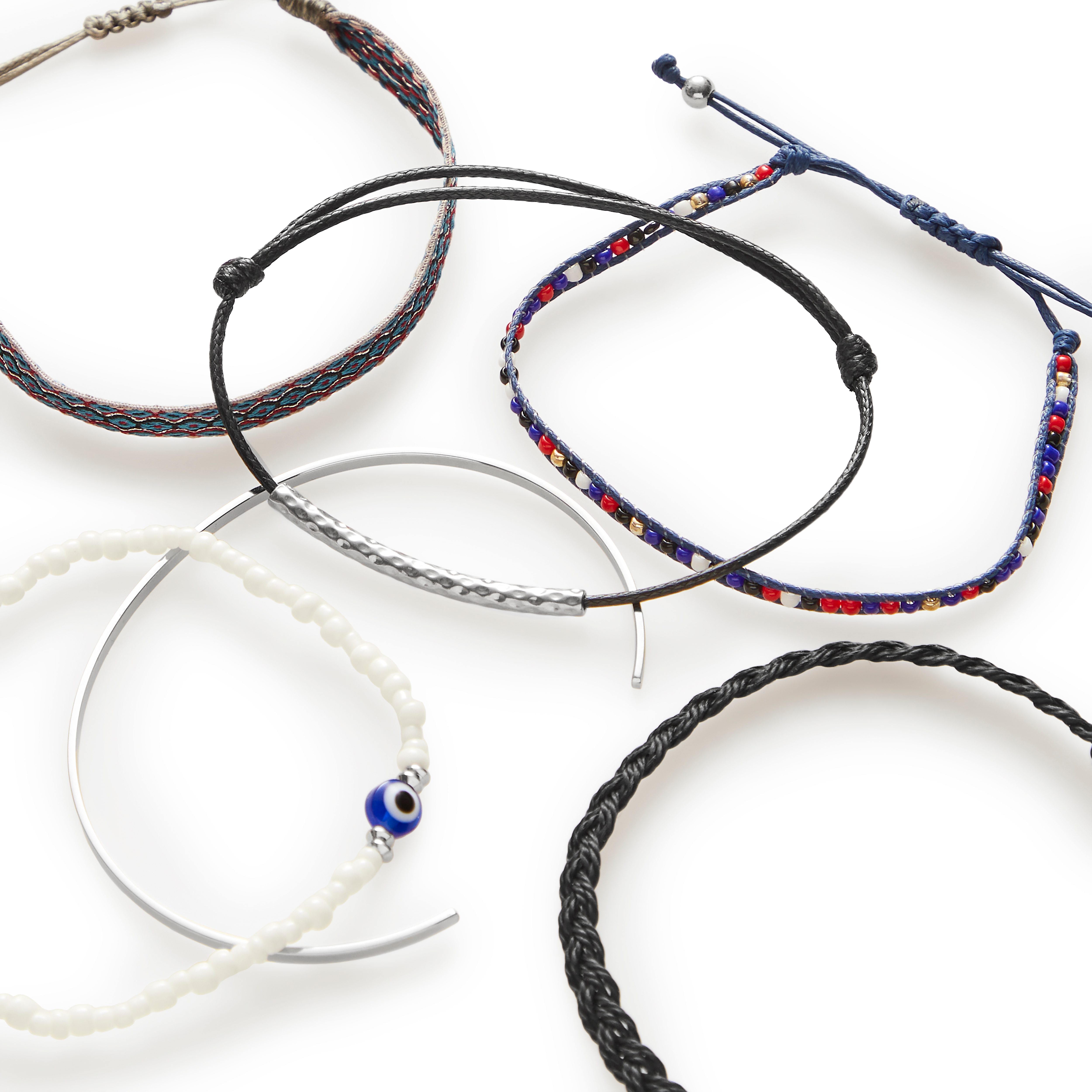 Amalfi | Trapani conjunto de 6 pulseras antracita - 2