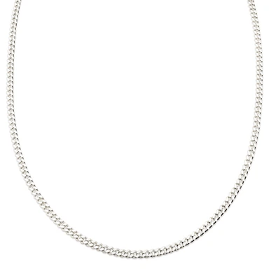 Argentia | Obehandlat halsband, pansarkedja i rått 925 sterlingsilver, 4 mm Argentia | Obehandlat halsband, pansarkedja i rått 925 sterlingsilver, 4 mm