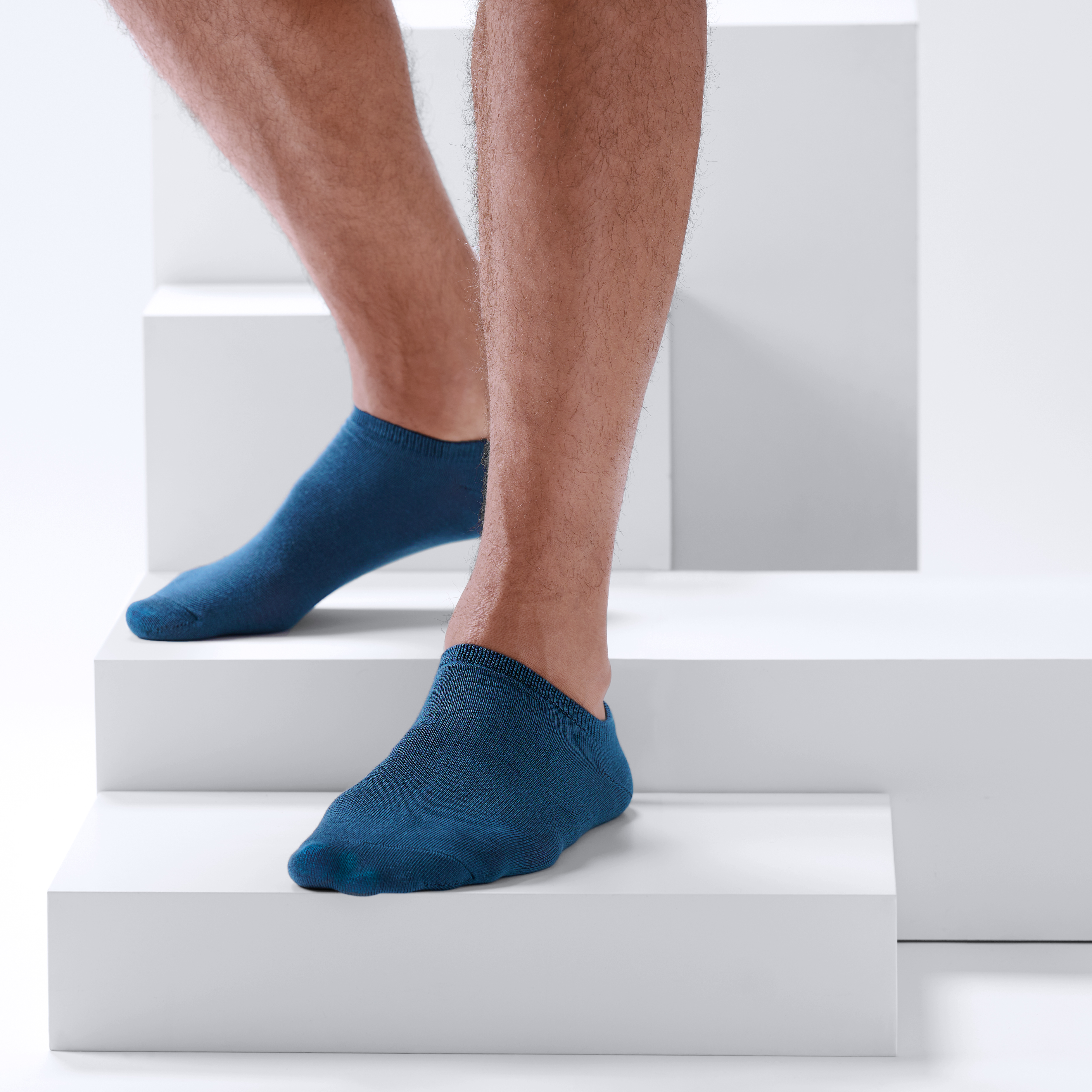 FreeFeel | Lot de 6 paires de socquettes bleu ciel en bambou - 2