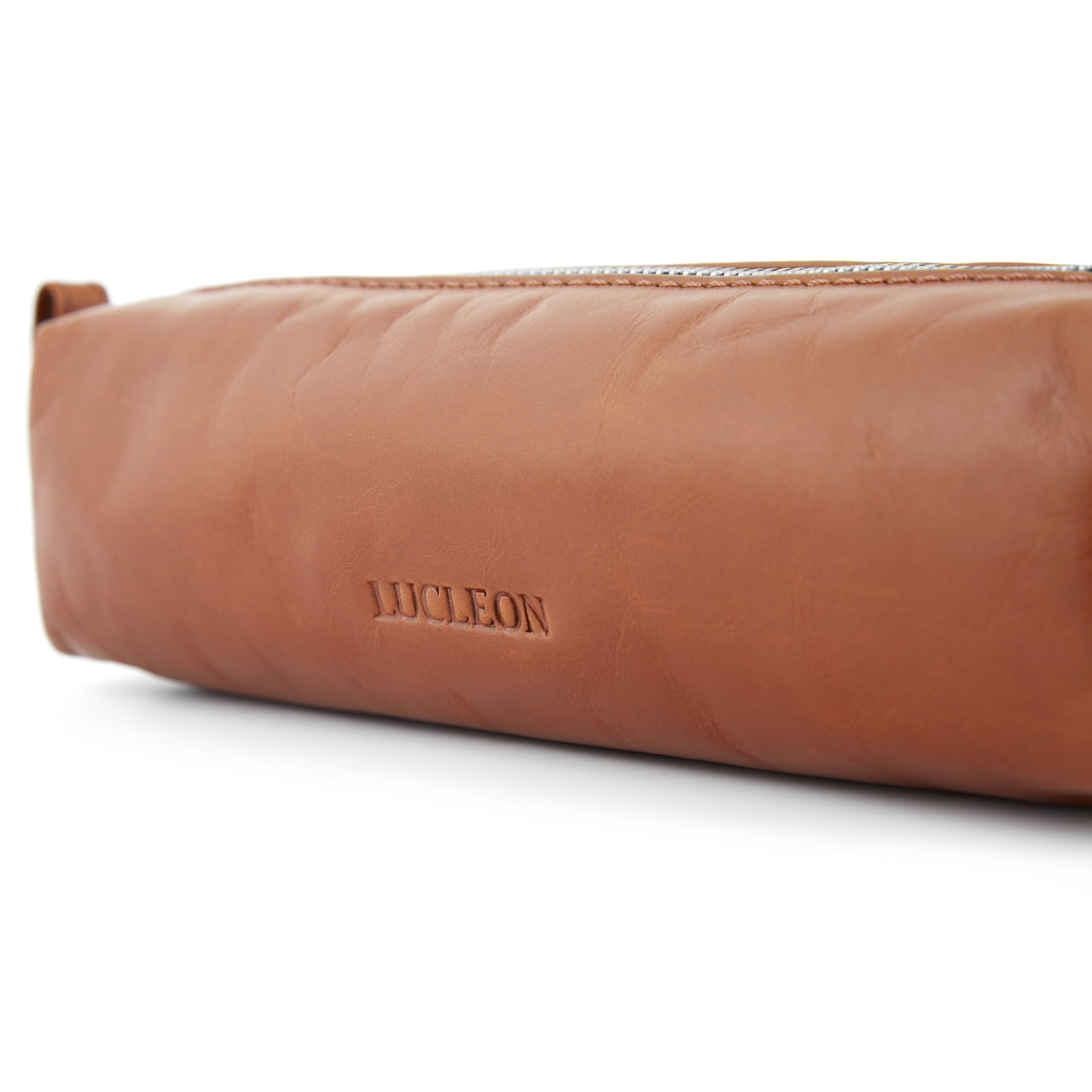 Tan Compact Jasper Wash Bag - 6